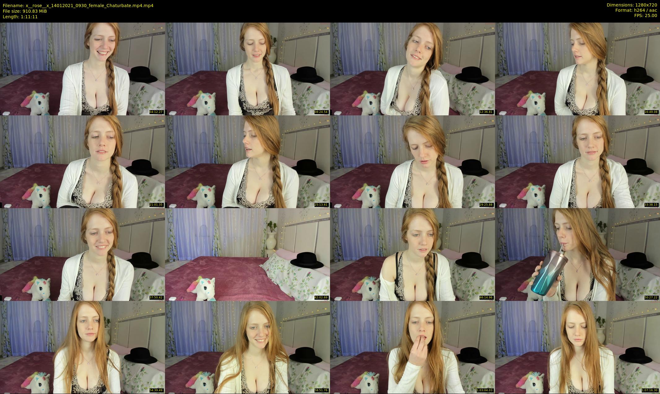 x__rose__x — 72 minute Chaturbate female cam show recording, 720p, Jan 14, 2021