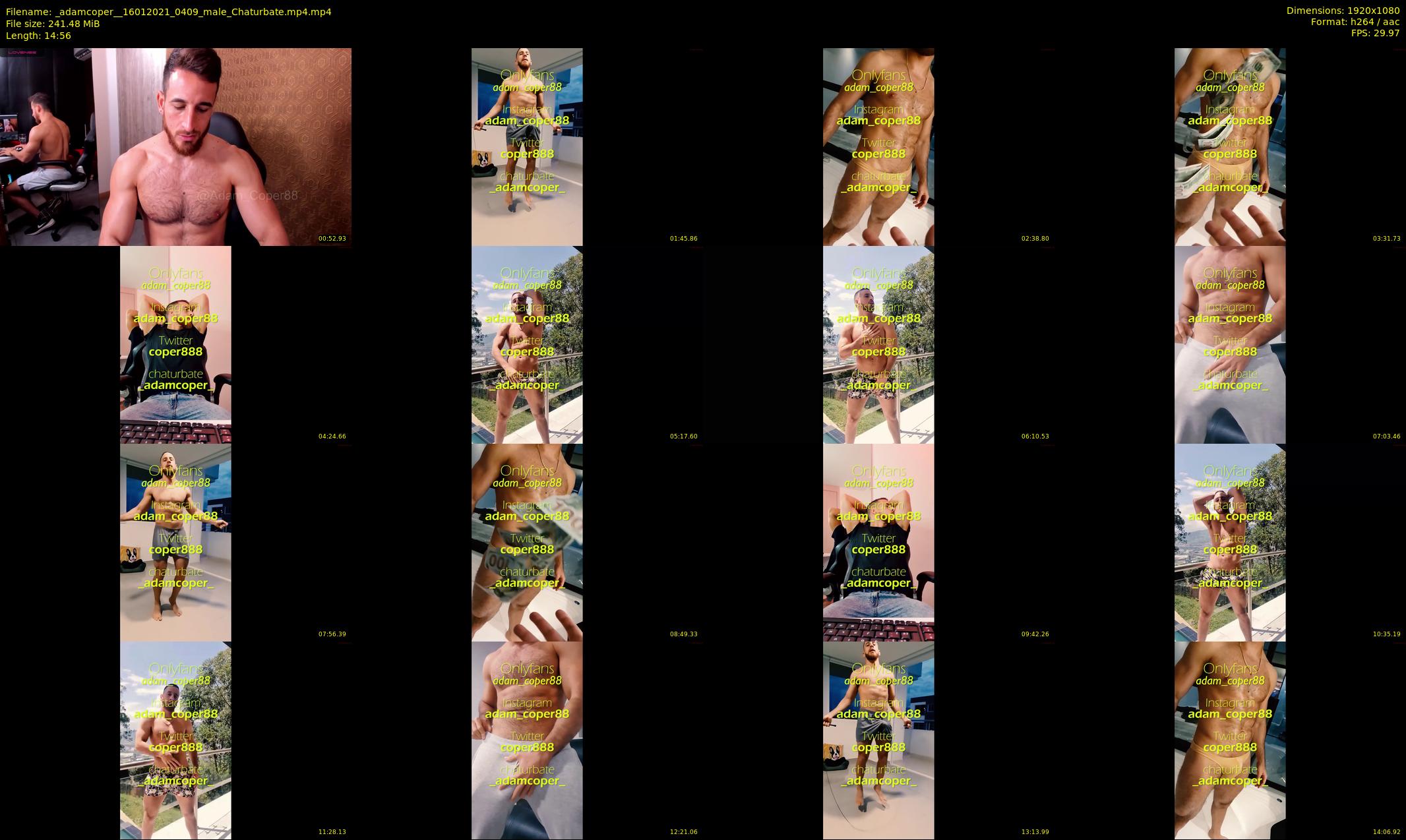 _adamcoper_ — 15 minute Chaturbate male cam show recording, 1080p, Jan 16, 2021