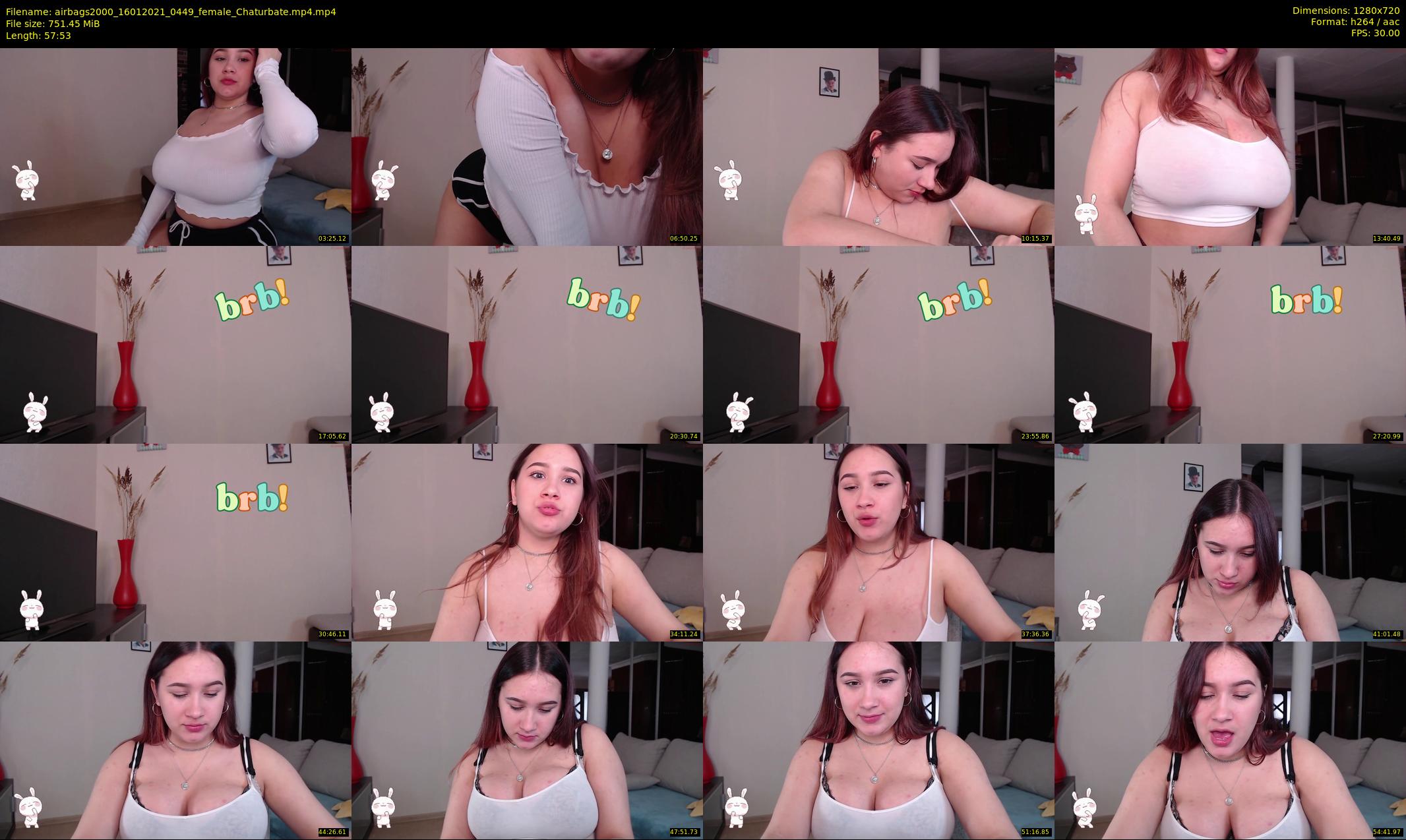 airbags2000 — 58 minute Chaturbate female cam show recording, 720p, Jan 16, 2021
