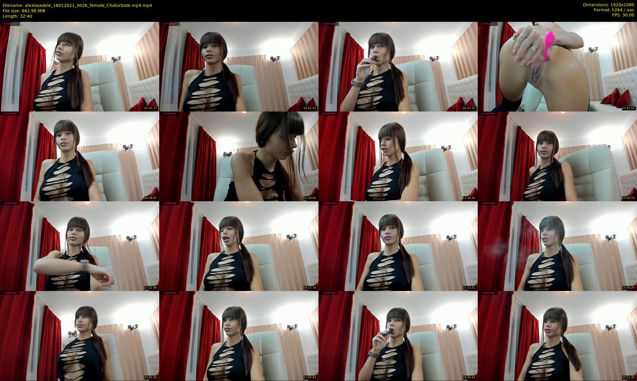 alexissadele — 33 minute Chaturbate female cam show recording, 1080p, Jan 16, 2021