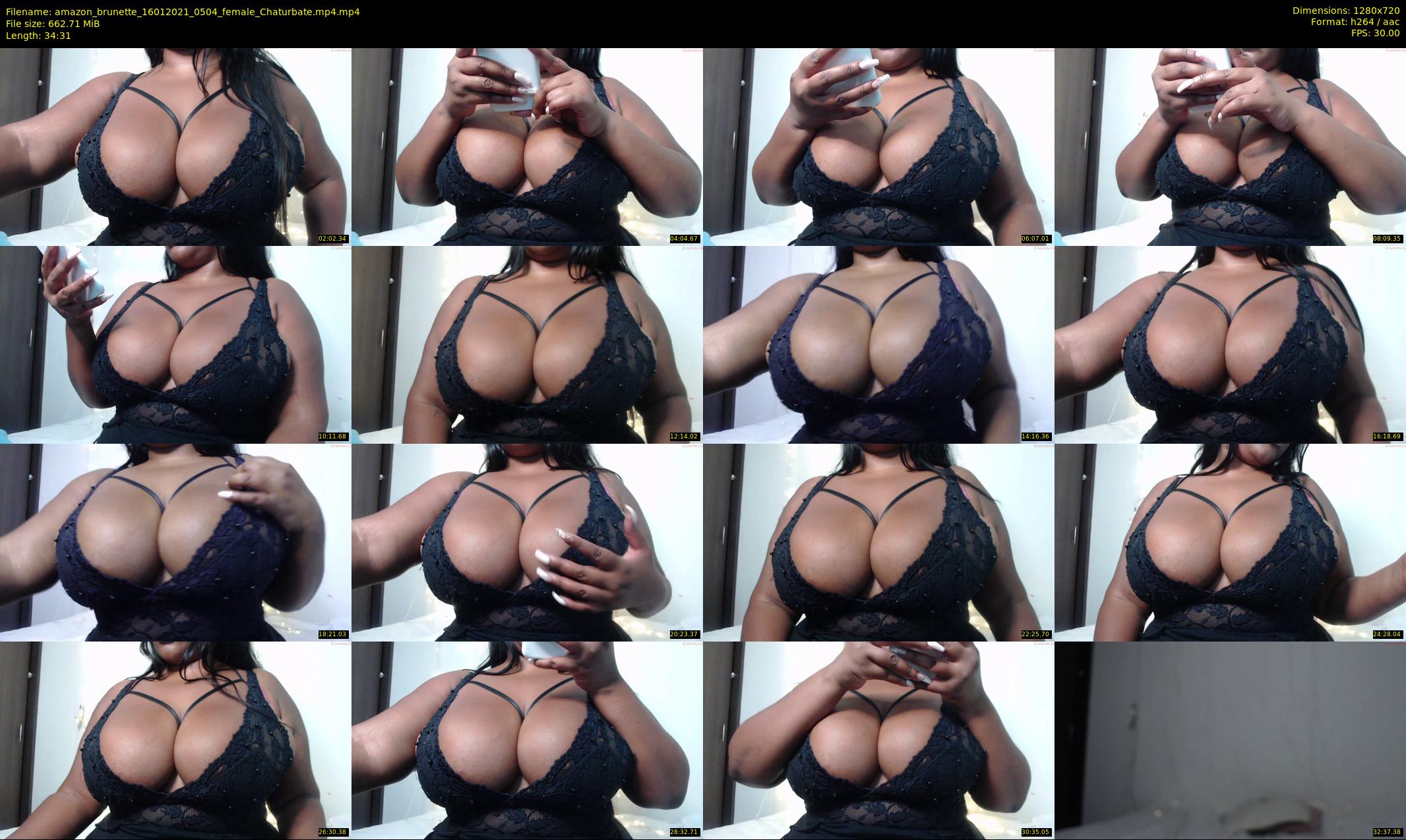 amazon_brunette — 35 minute Chaturbate female cam show recording, 720p, Jan 16, 2021