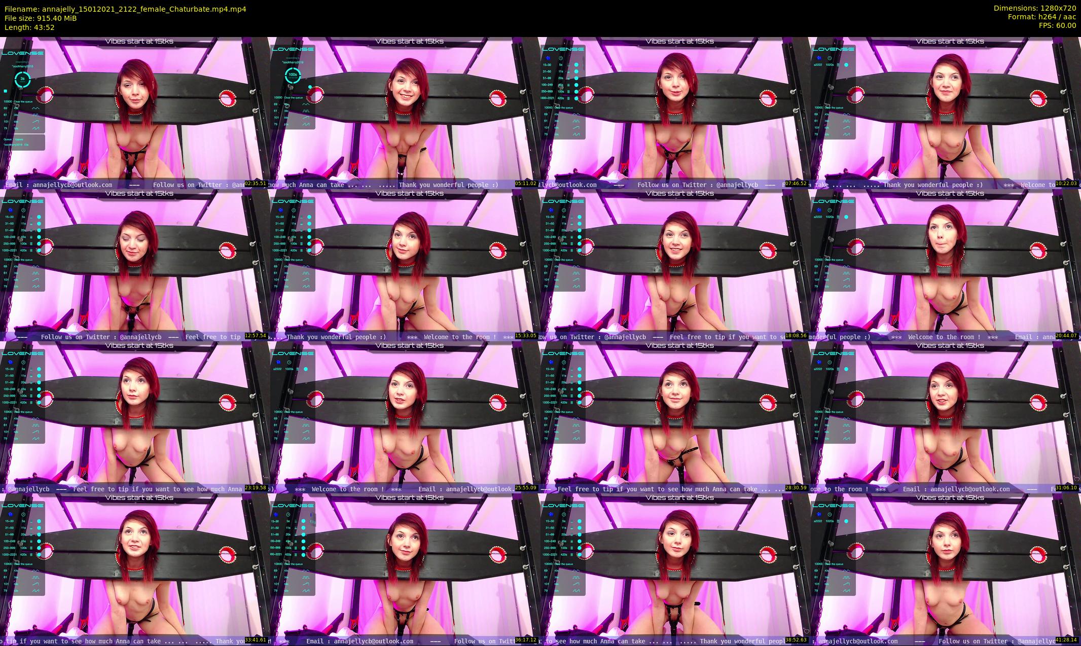 annajelly — 44 minute Chaturbate couple cam show recording, 720p, Jan 15, 2021