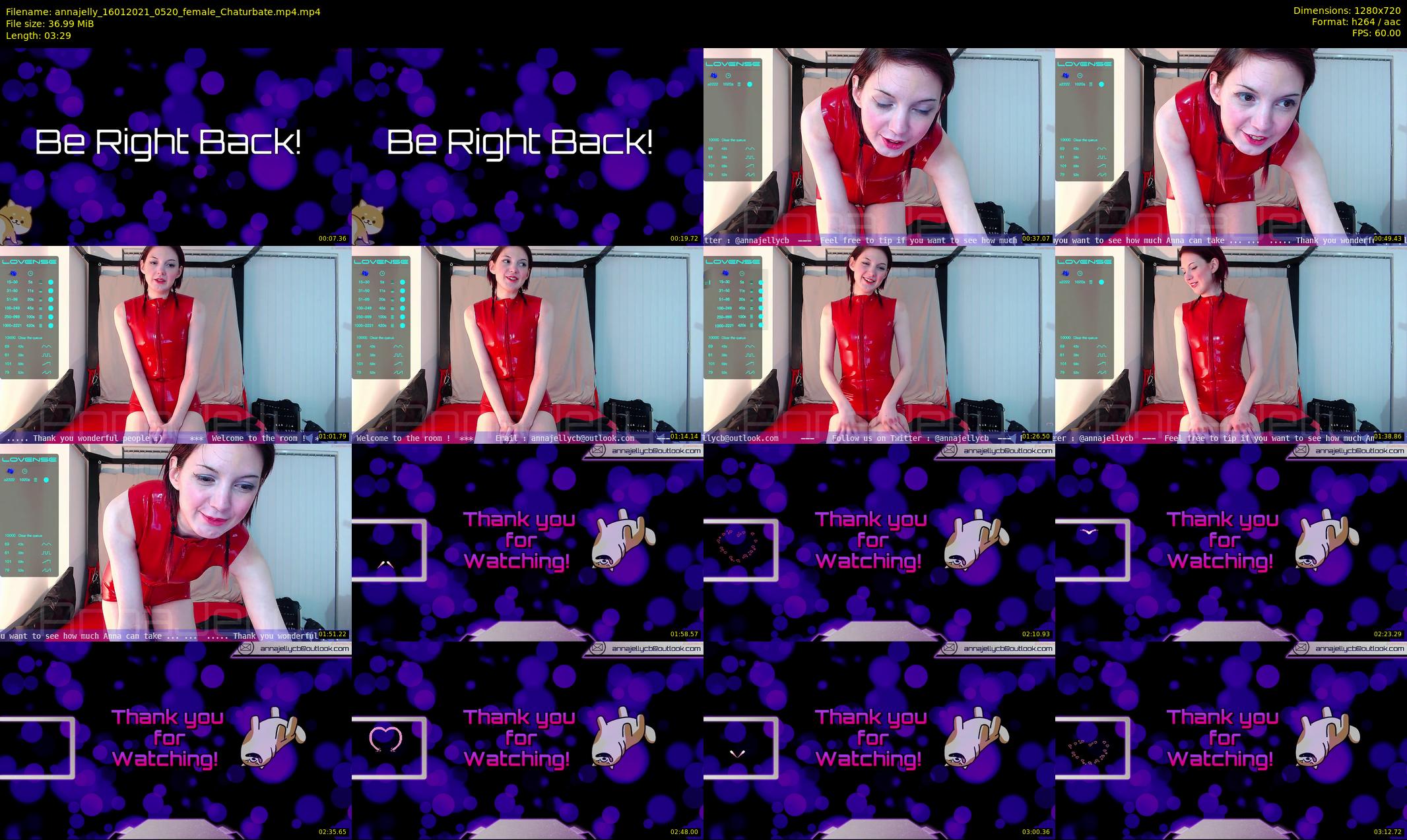 annajelly — 4 minute Chaturbate couple cam show recording, 720p, Jan 16, 2021