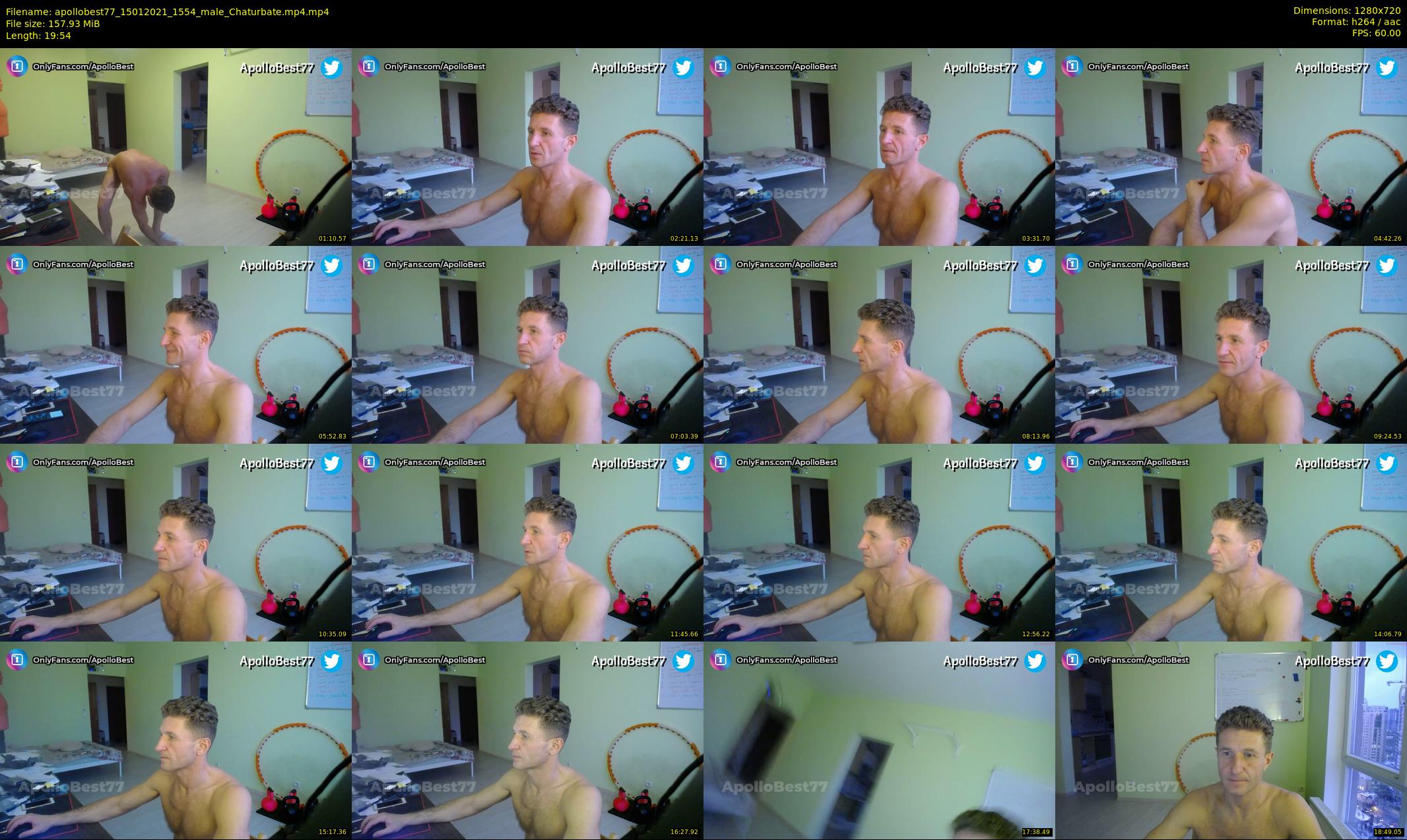 apollobest77 — 20 minute Chaturbate male cam show recording, 720p, Jan 15, 2021