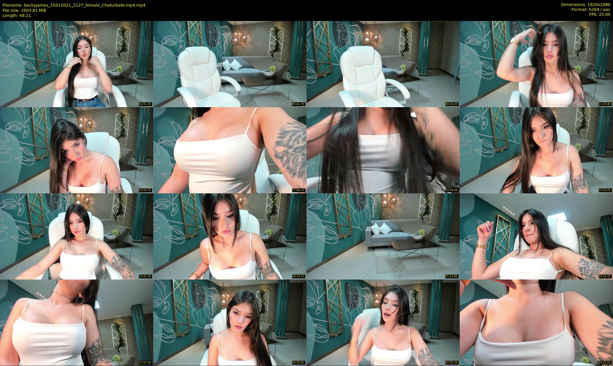 beckyjames — 49 minute Chaturbate female cam show recording, 1080p, Jan 15, 2021