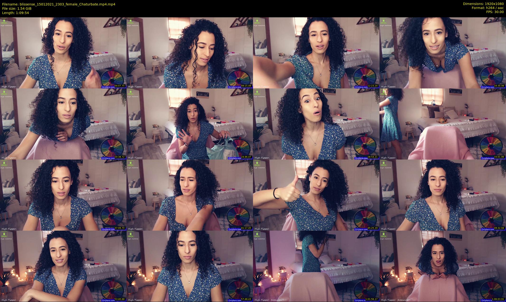 blissense — 70 minute Chaturbate female cam show recording, 1080p, Jan 15, 2021