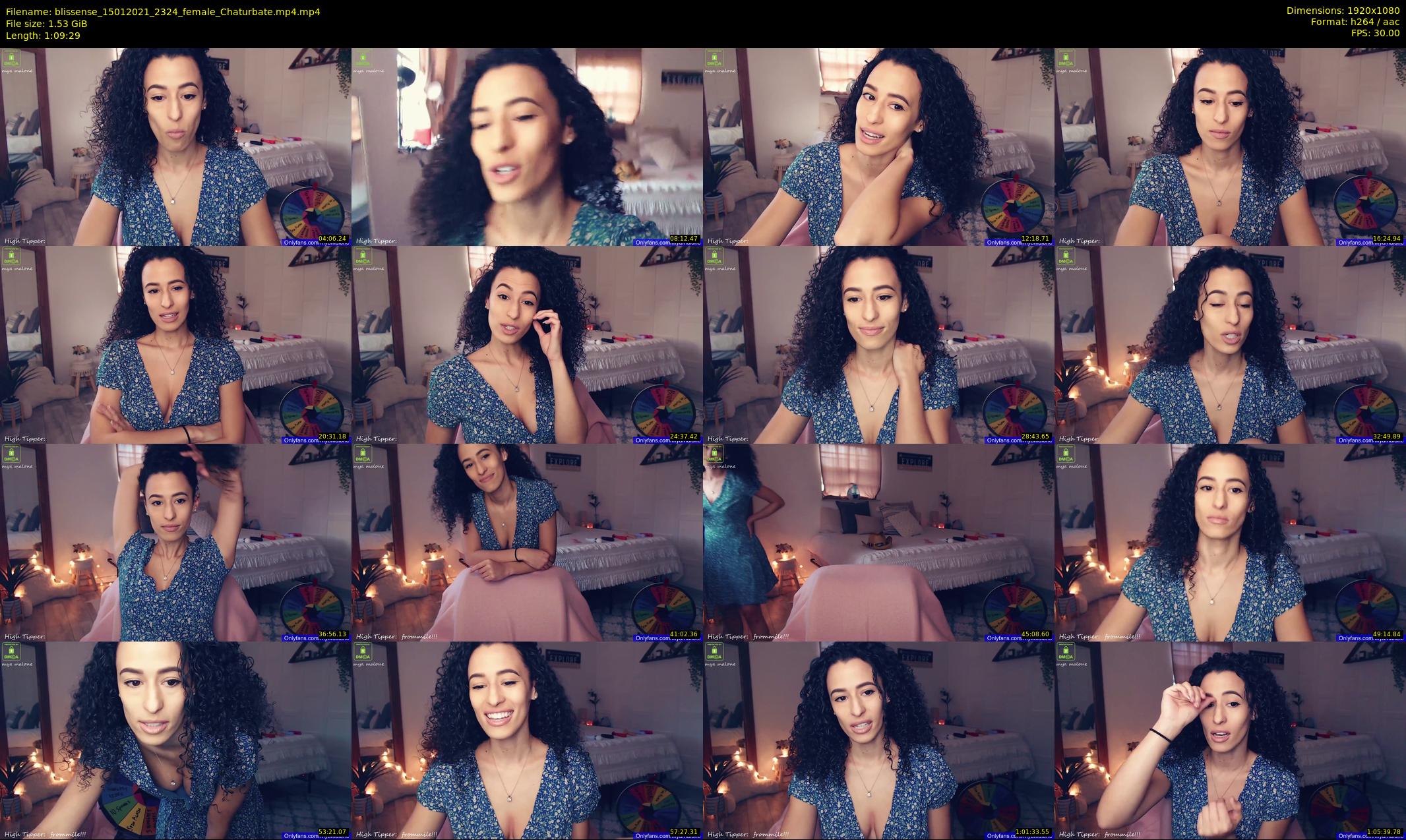 blissense — 70 minute Chaturbate female cam show recording, 1080p, Jan 15, 2021