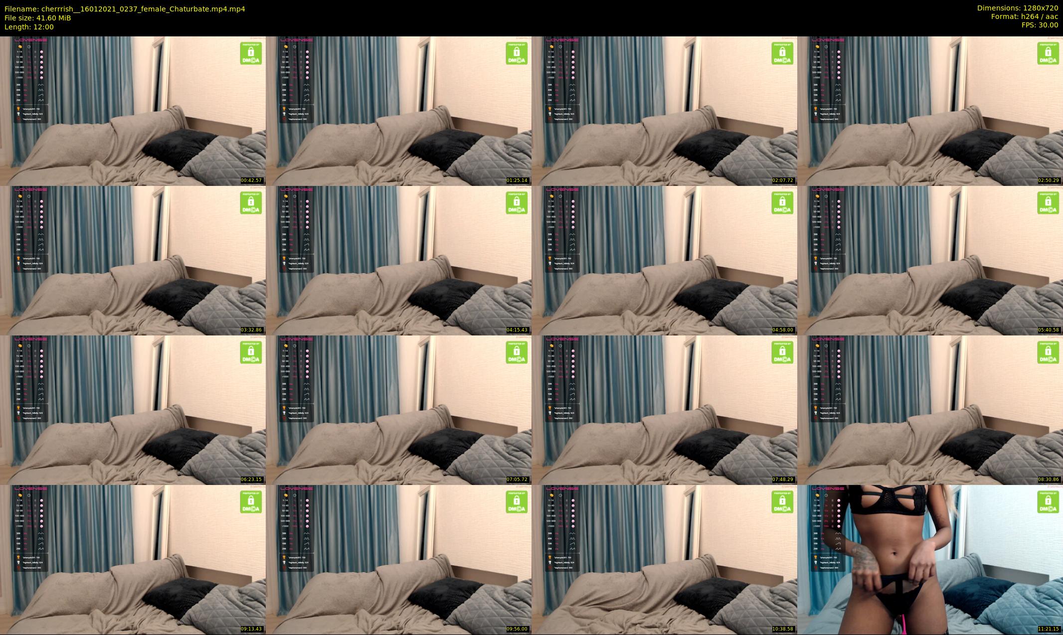 cherrrish_ — 12 minute Chaturbate female cam show recording, 720p, Jan 16, 2021