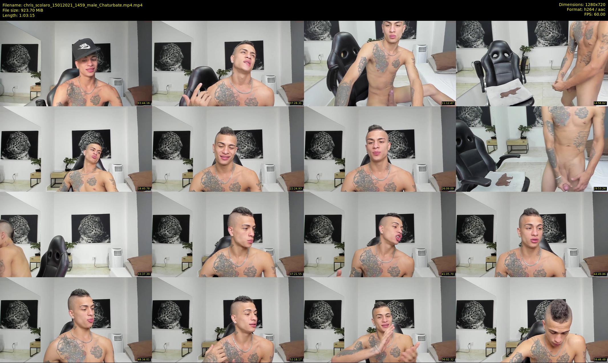 chris_scolaro — 64 minute Chaturbate male cam show recording, 720p, Jan 15, 2021
