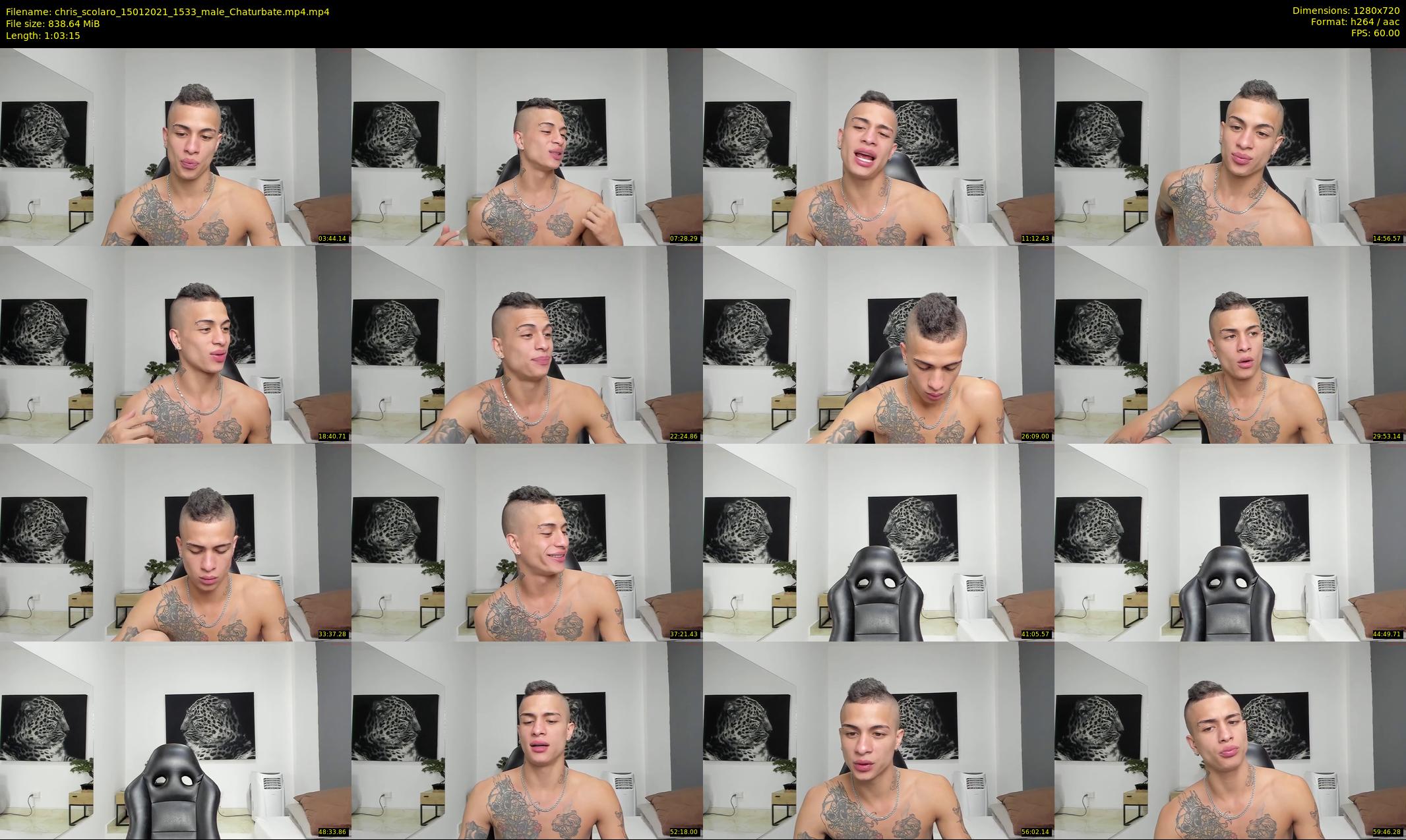 chris_scolaro — 64 minute Chaturbate male cam show recording, 720p, Jan 15, 2021