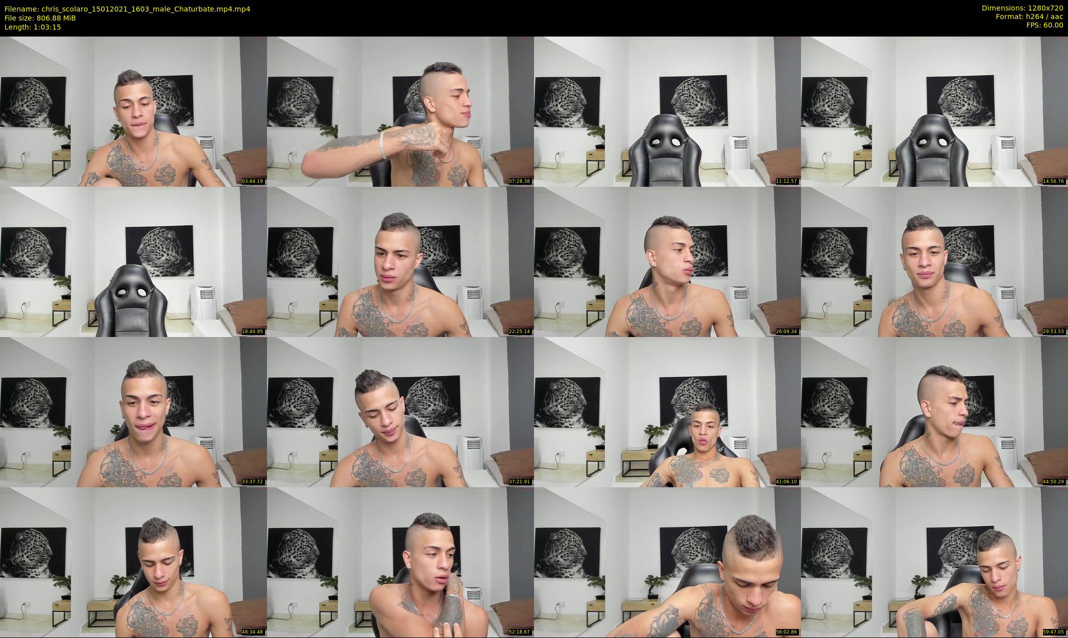 chris_scolaro — 64 minute Chaturbate male cam show recording, 720p, Jan 15, 2021