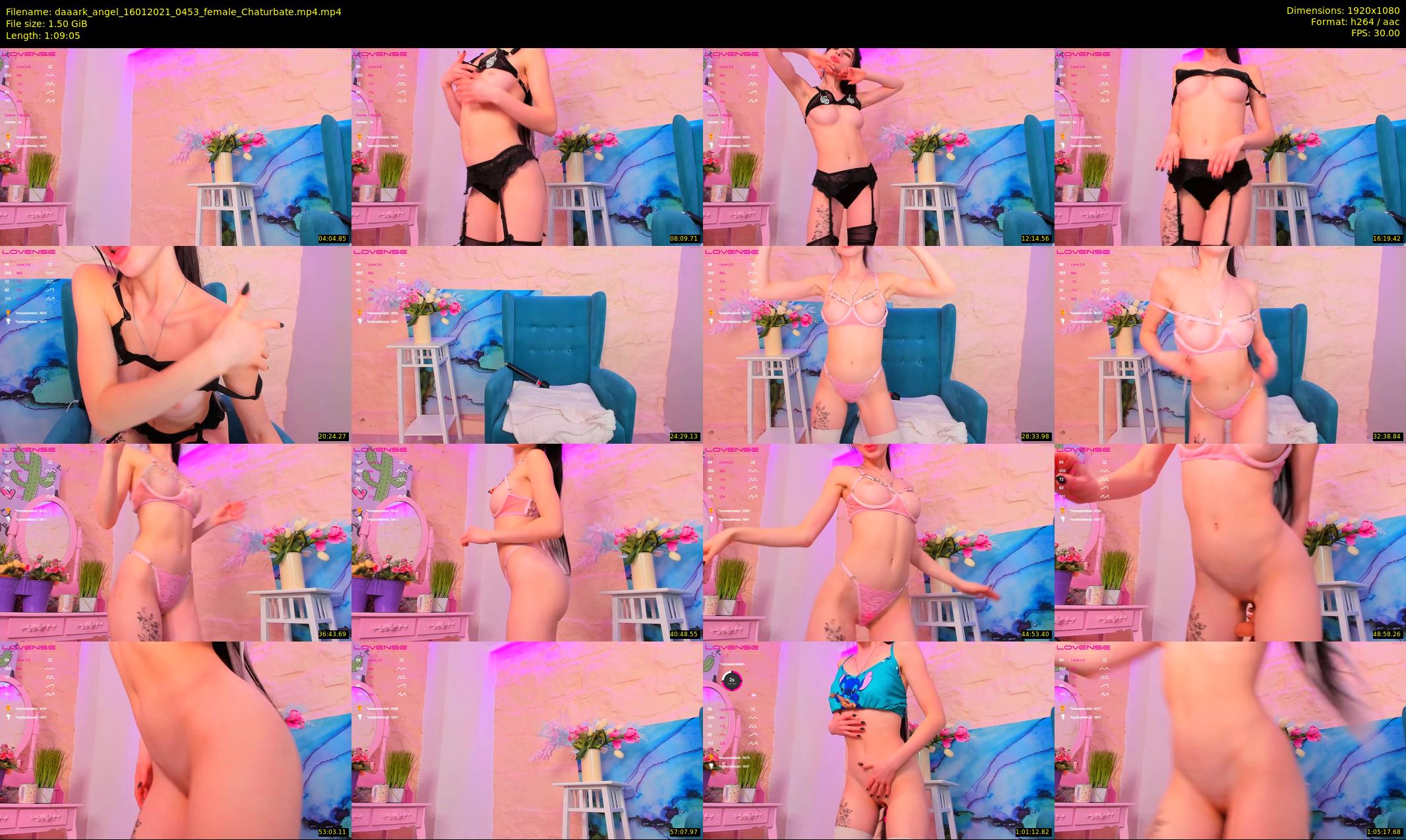 daaark_angel — 70 minute Chaturbate female cam show recording, 1080p, Jan 16, 2021