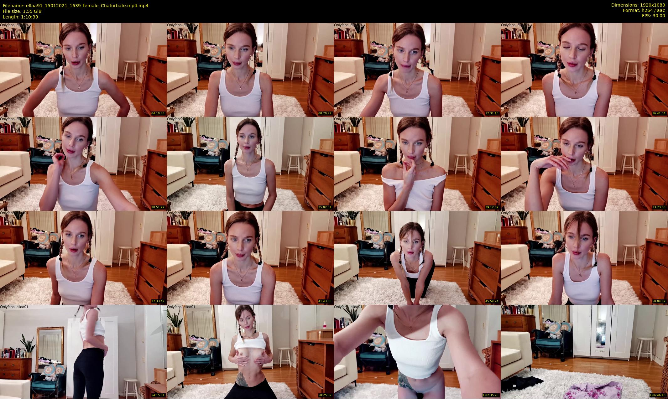 ellaa91 — 71 minute Chaturbate female cam show recording, 1080p, Jan 15, 2021