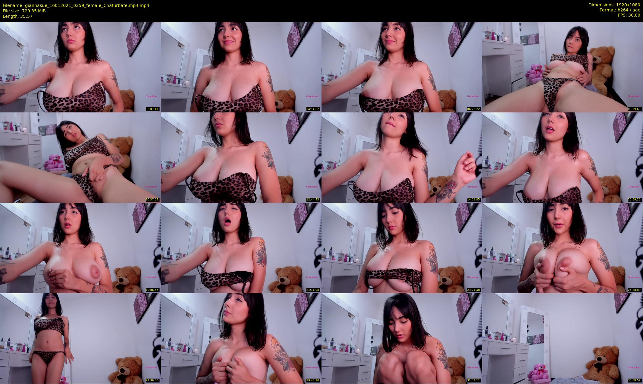 giannasue — 36 minute Chaturbate female cam show recording, 1080p, Jan 16, 2021