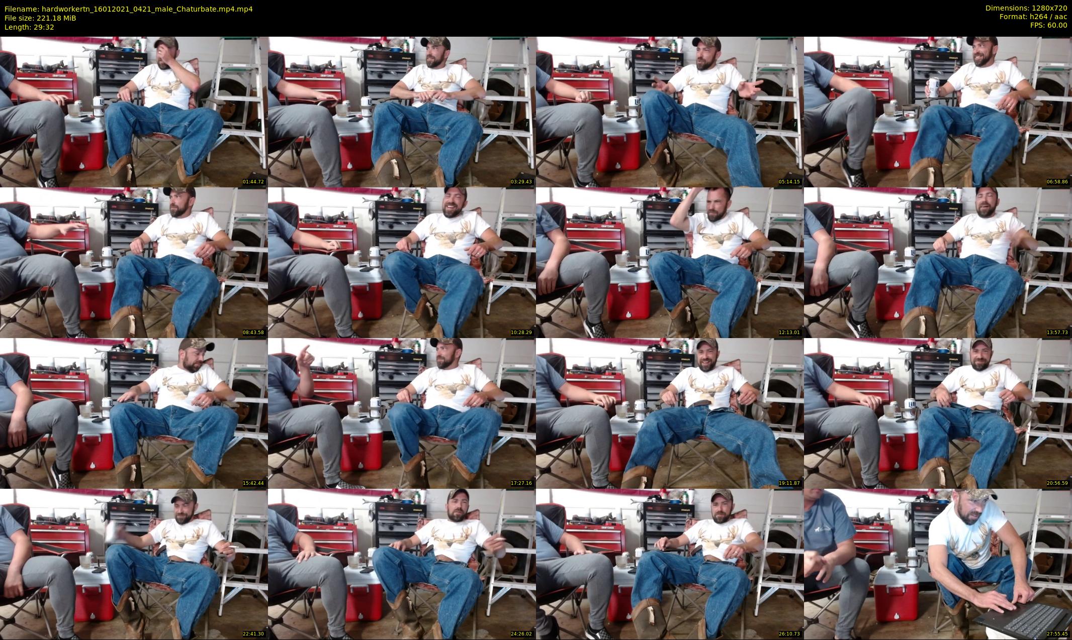 hardworkertn — 30 minute Chaturbate male cam show recording, 720p, Jan 16, 2021