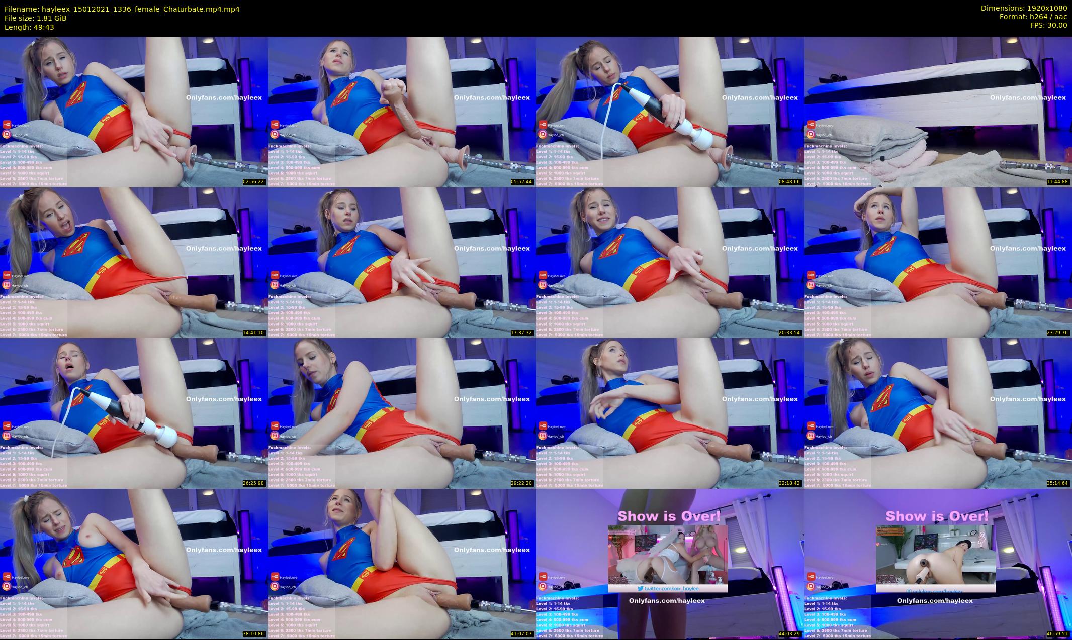 hayleex — 50 minute Chaturbate female cam show recording, 1080p, Jan 15, 2021