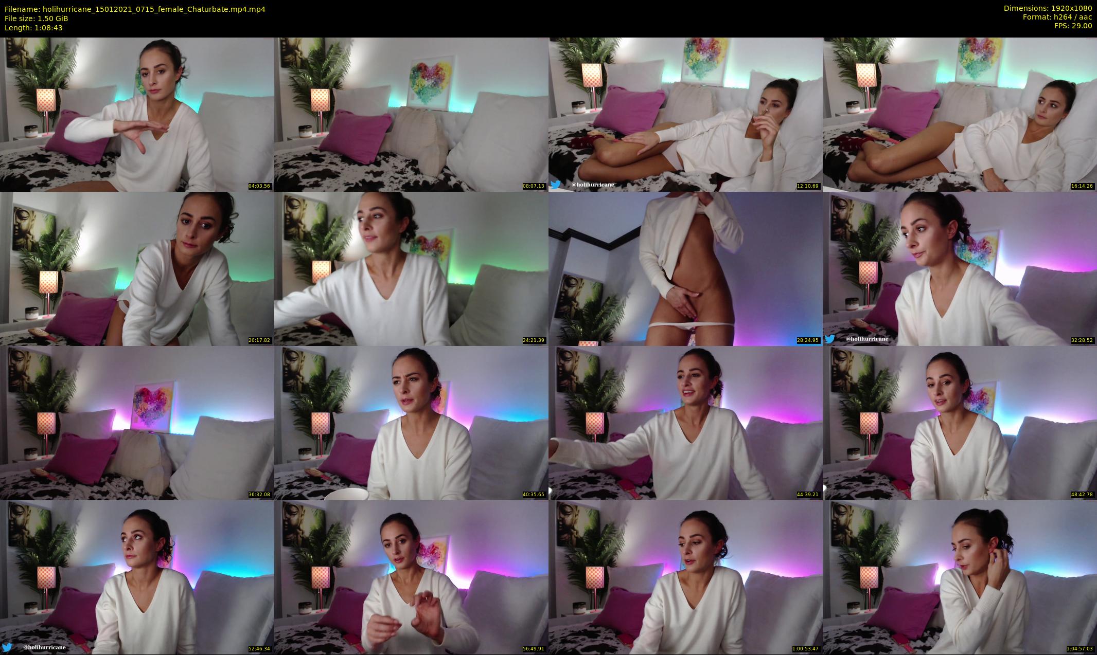 holihurricane — 69 minute Chaturbate female cam show recording, 1080p, Jan 15, 2021