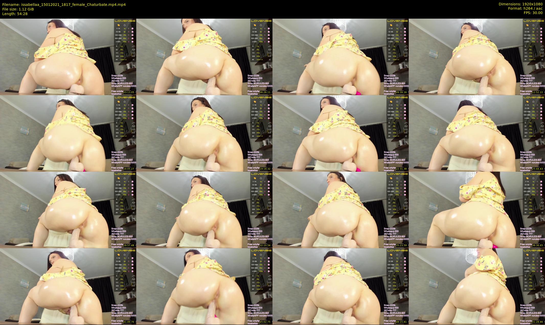 issabellaa — 55 minute Chaturbate female cam show recording, 1080p, Jan 15, 2021