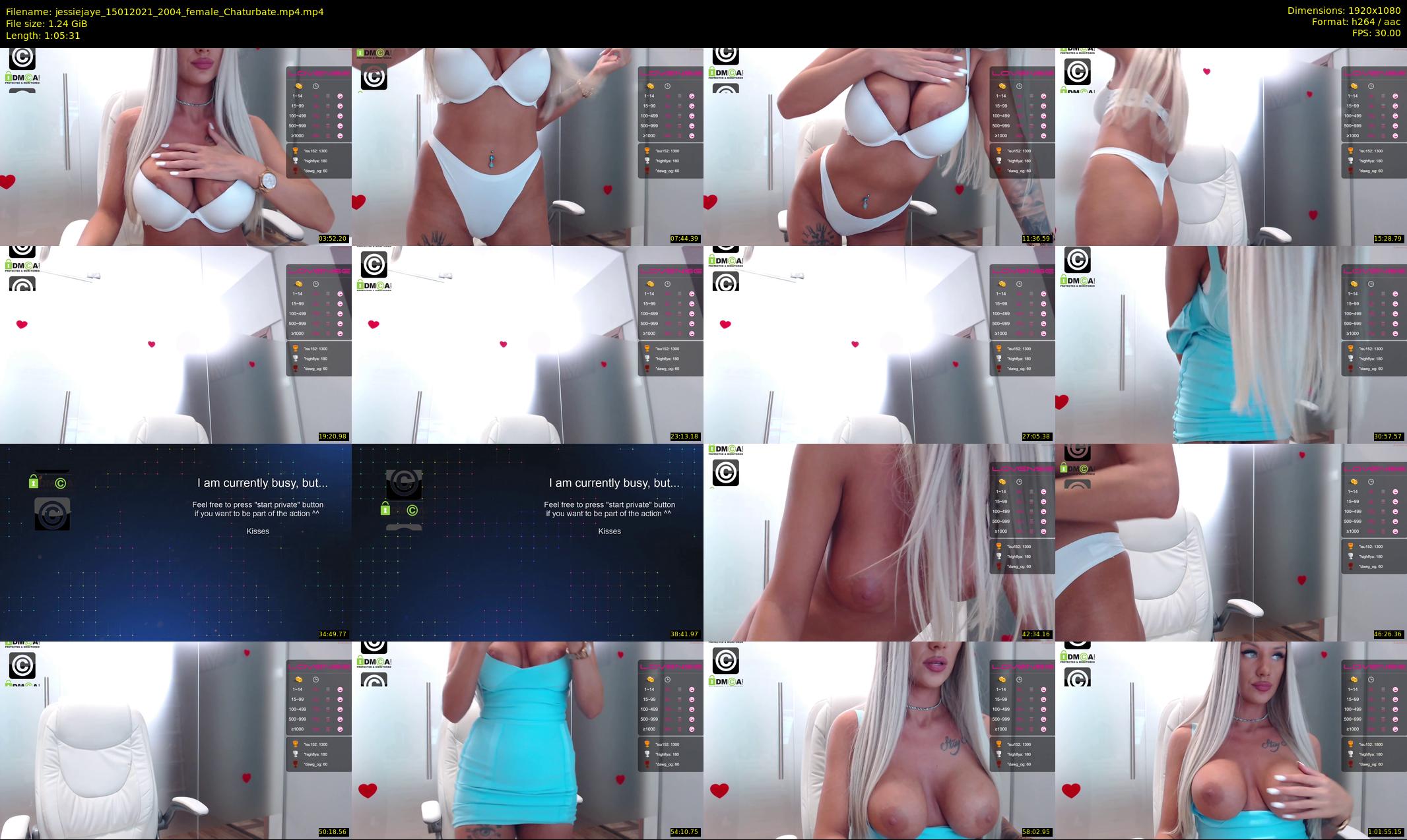 jessiejaye — 66 minute Chaturbate female cam show recording, 1080p, Jan 15, 2021