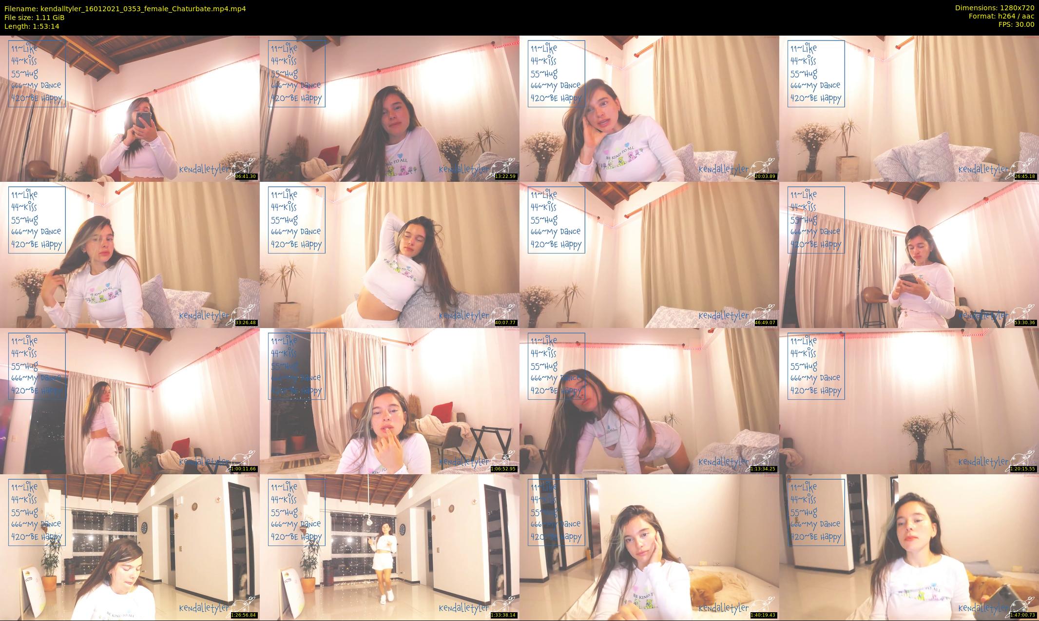 kendalltyler — 114 minute Chaturbate female cam show recording, 720p, Jan 16, 2021
