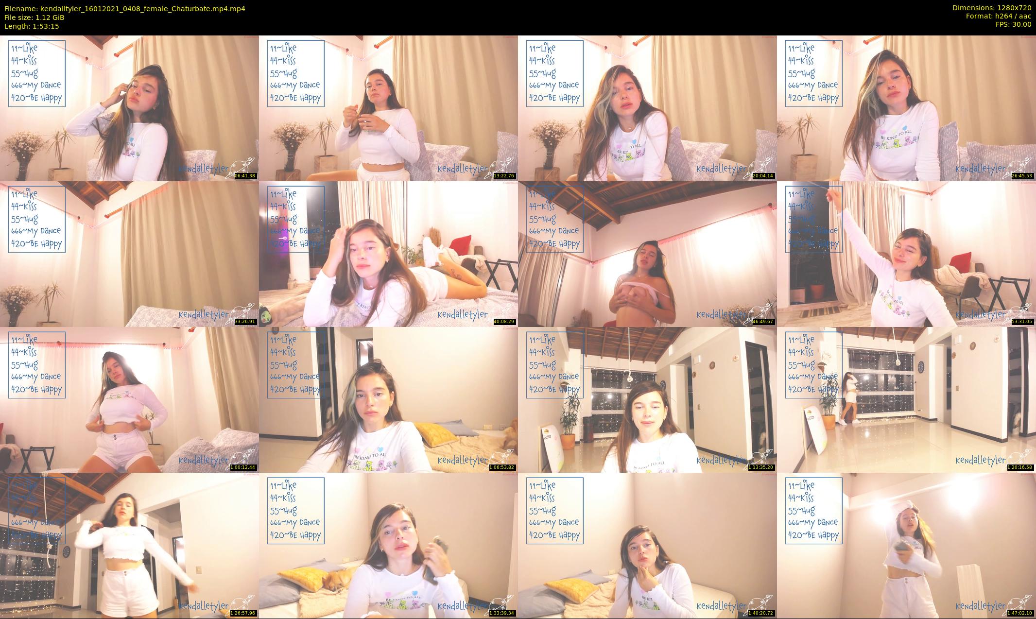 kendalltyler — 114 minute Chaturbate female cam show recording, 720p, Jan 16, 2021