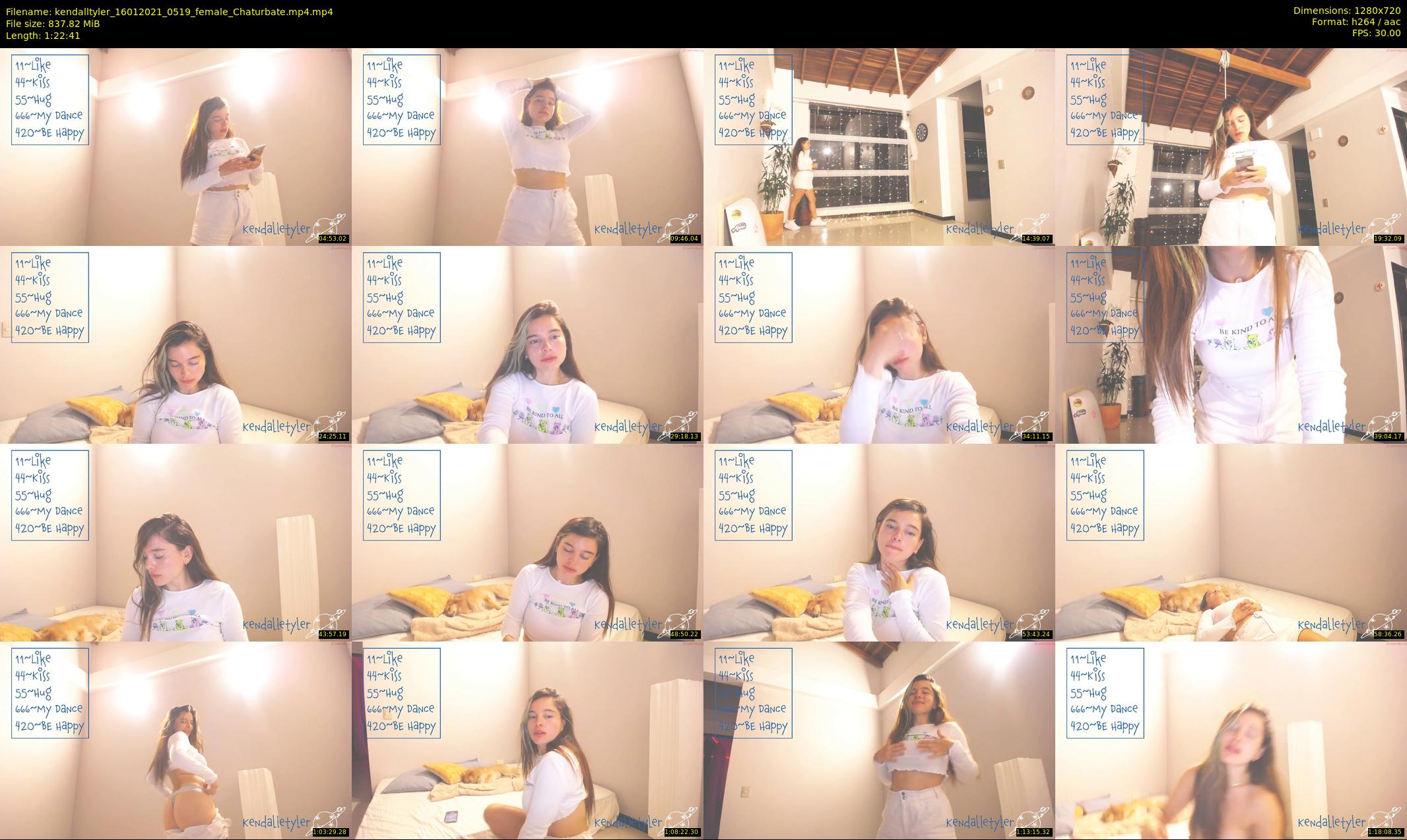 kendalltyler — 83 minute Chaturbate female cam show recording, 720p, Jan 16, 2021