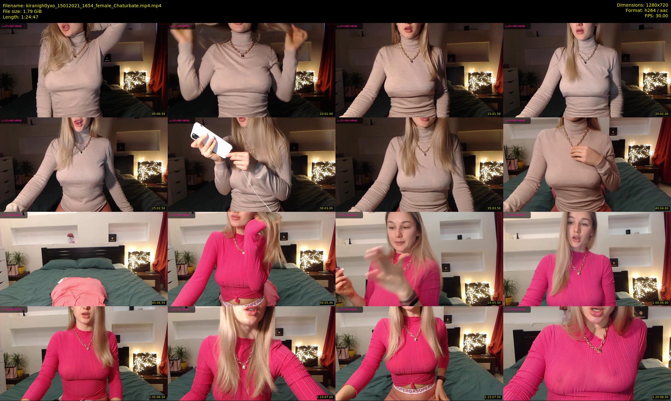 kiranightlyxo — 85 minute Chaturbate female cam show recording, 720p, Jan 15, 2021