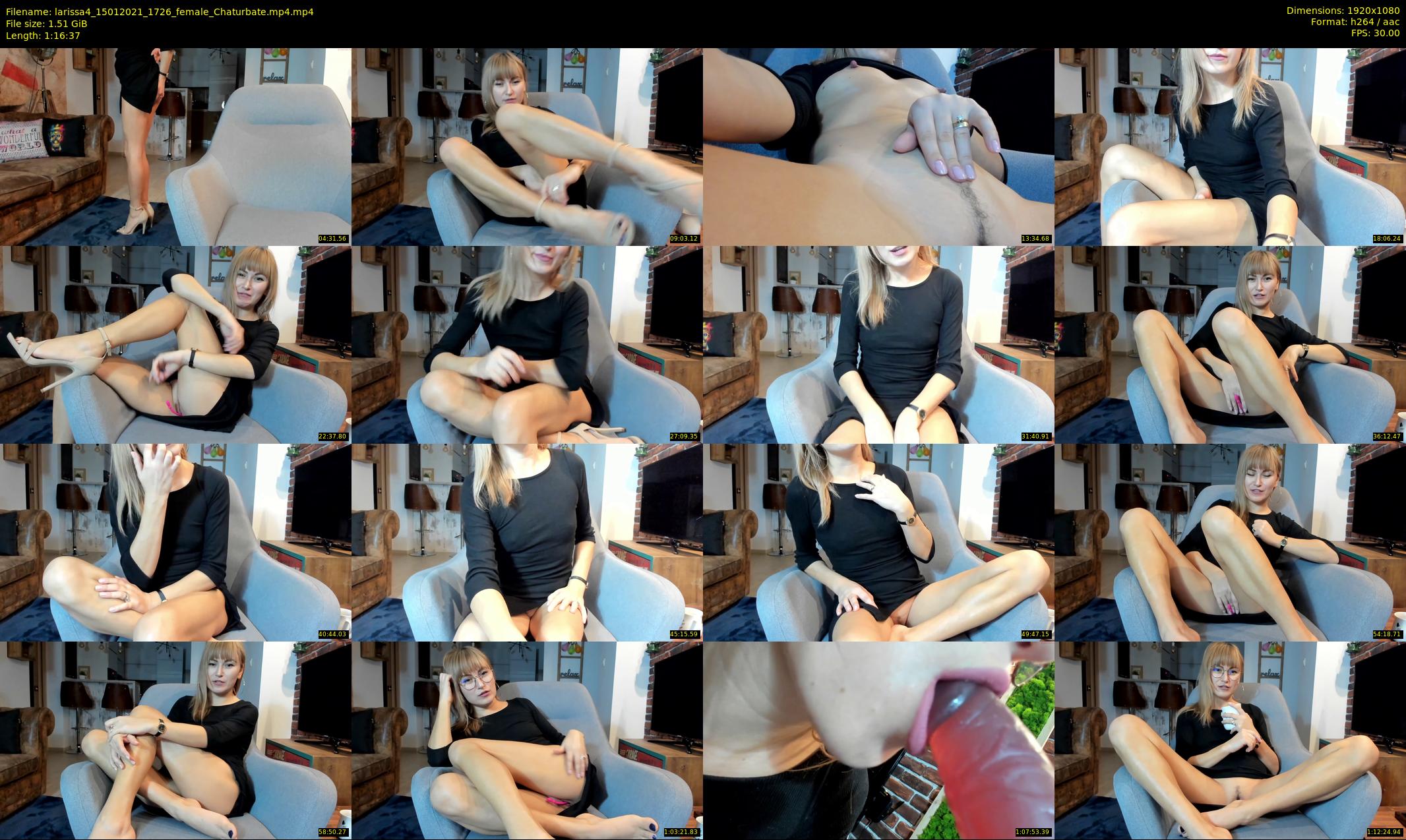 larissa4 — 77 minute Chaturbate female cam show recording, 1080p, Jan 15, 2021