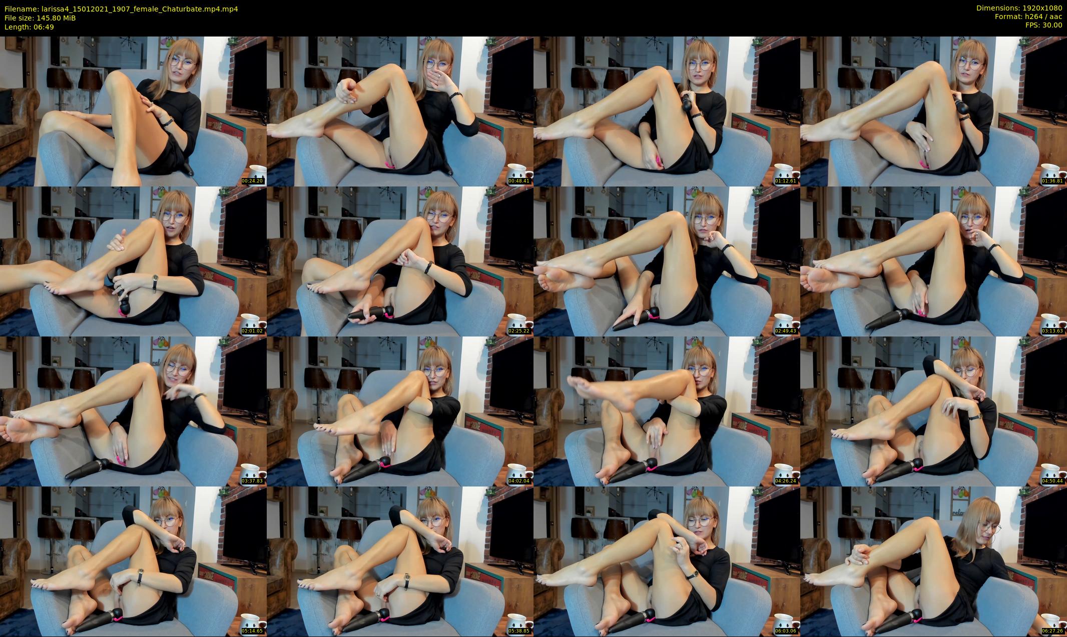 larissa4 — 7 minute Chaturbate female cam show recording, 1080p, Jan 15, 2021