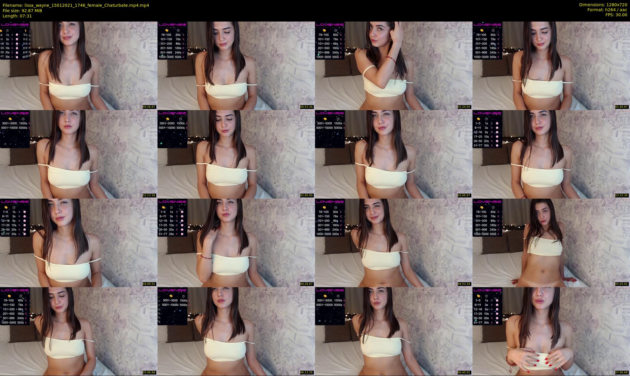 lissa_wayne — 8 minute Chaturbate female cam show recording, 720p, Jan 15, 2021