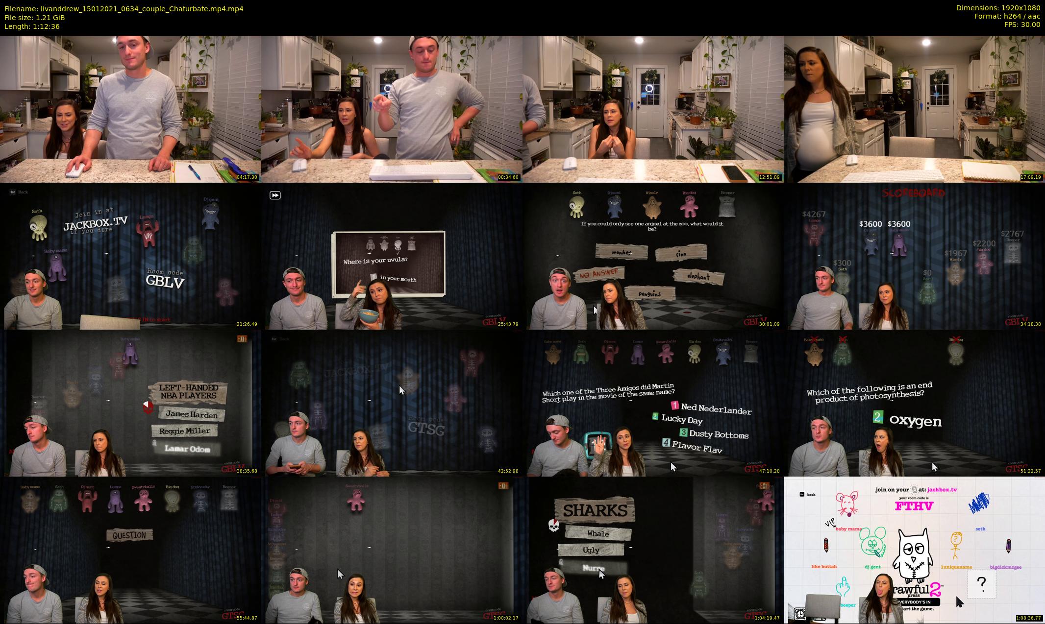 livanddrew — 73 minute Chaturbate couple cam show recording, 1080p, Jan 15, 2021