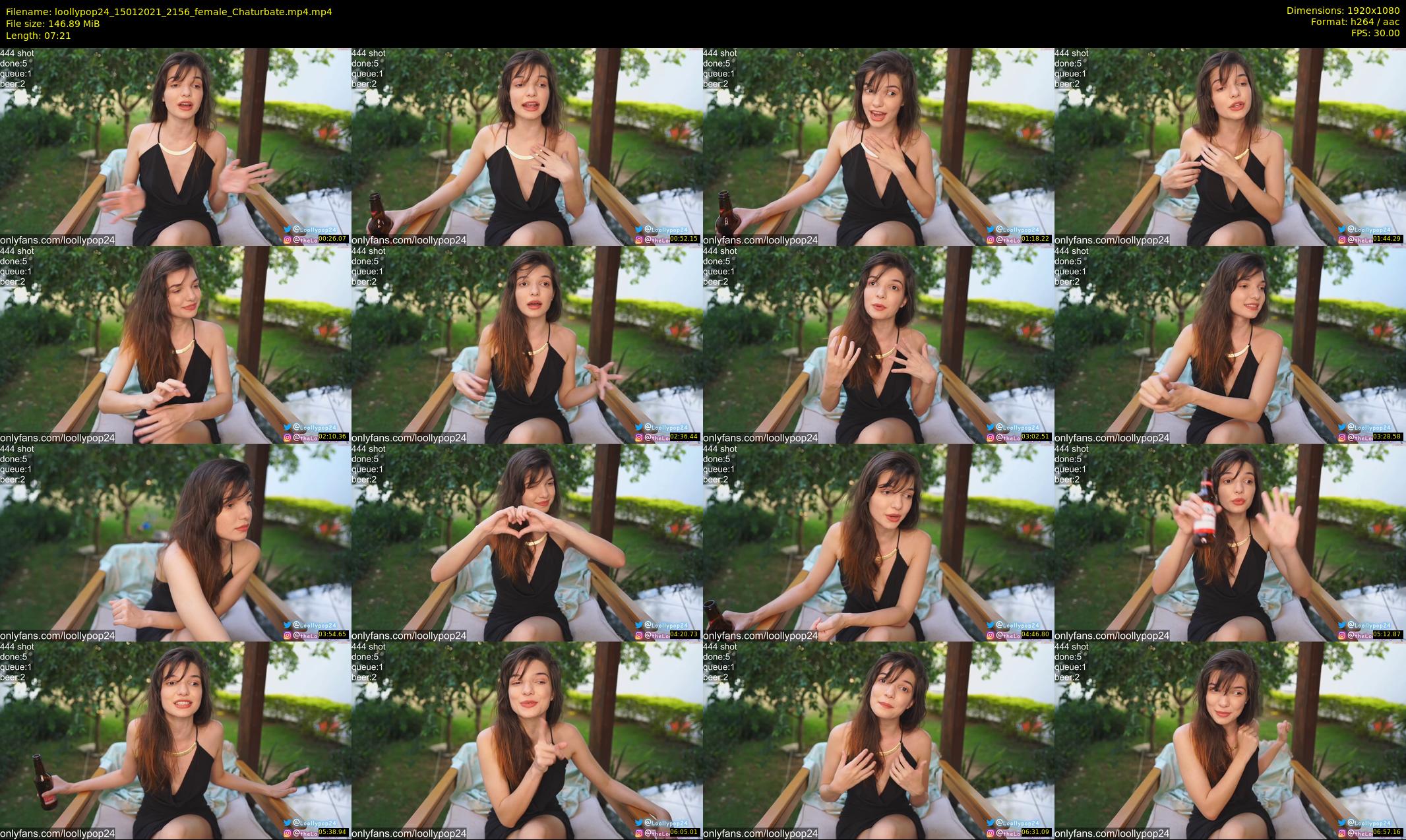 loollypop24 — 8 minute Chaturbate female cam show recording, 1080p, Jan 15, 2021