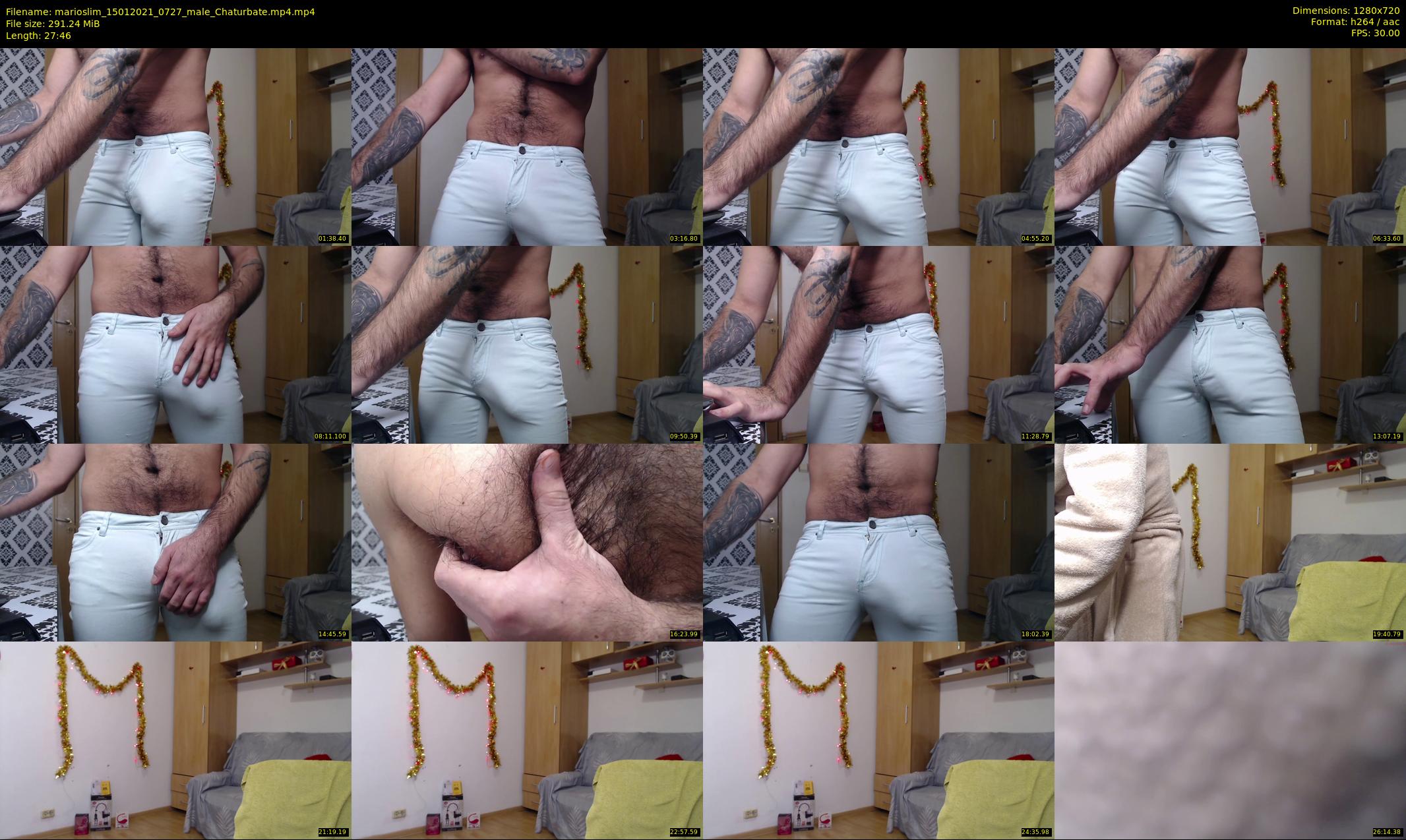 marioslim — 28 minute Chaturbate male cam show recording, 720p, Jan 15, 2021