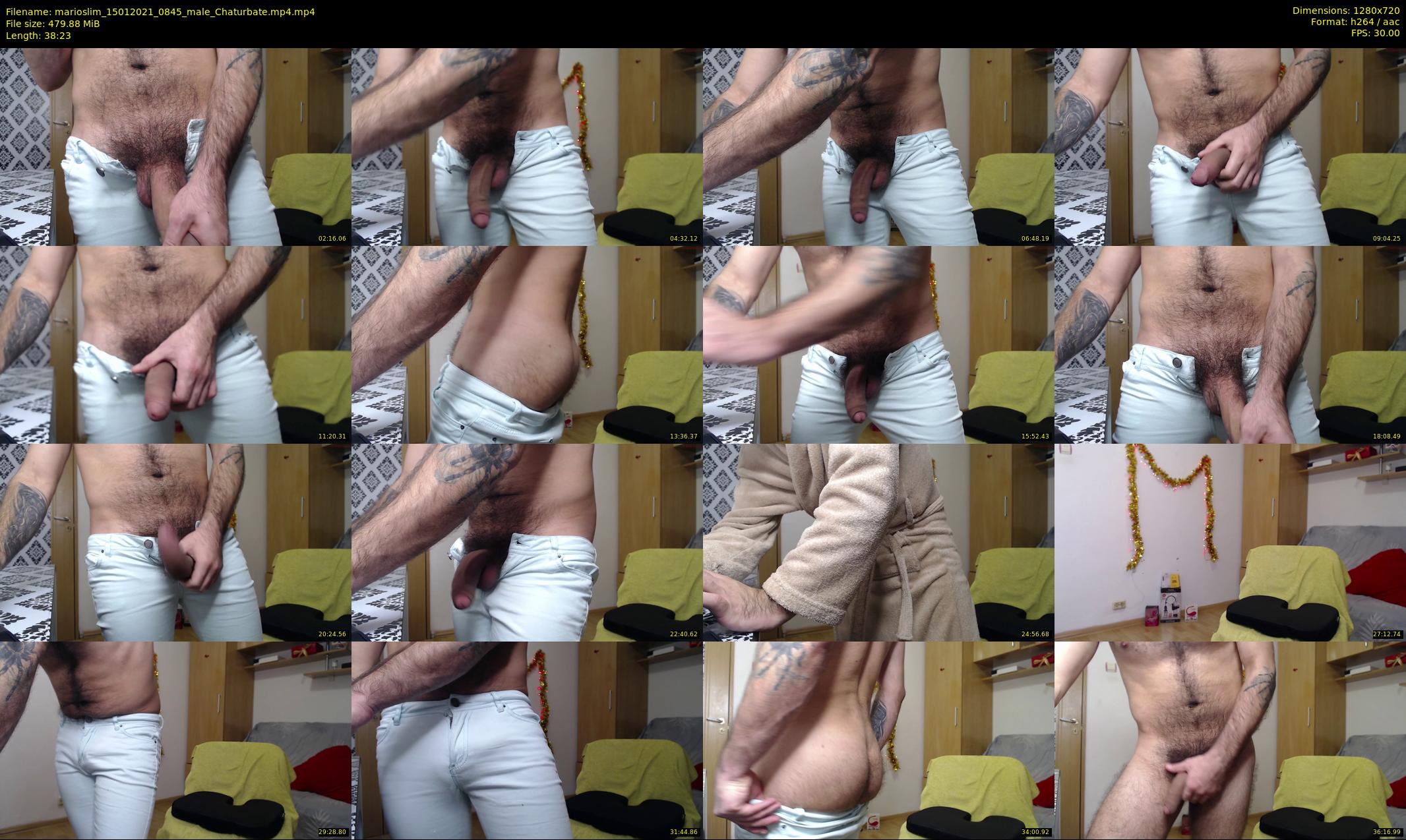 marioslim — 39 minute Chaturbate male cam show recording, 720p, Jan 15, 2021
