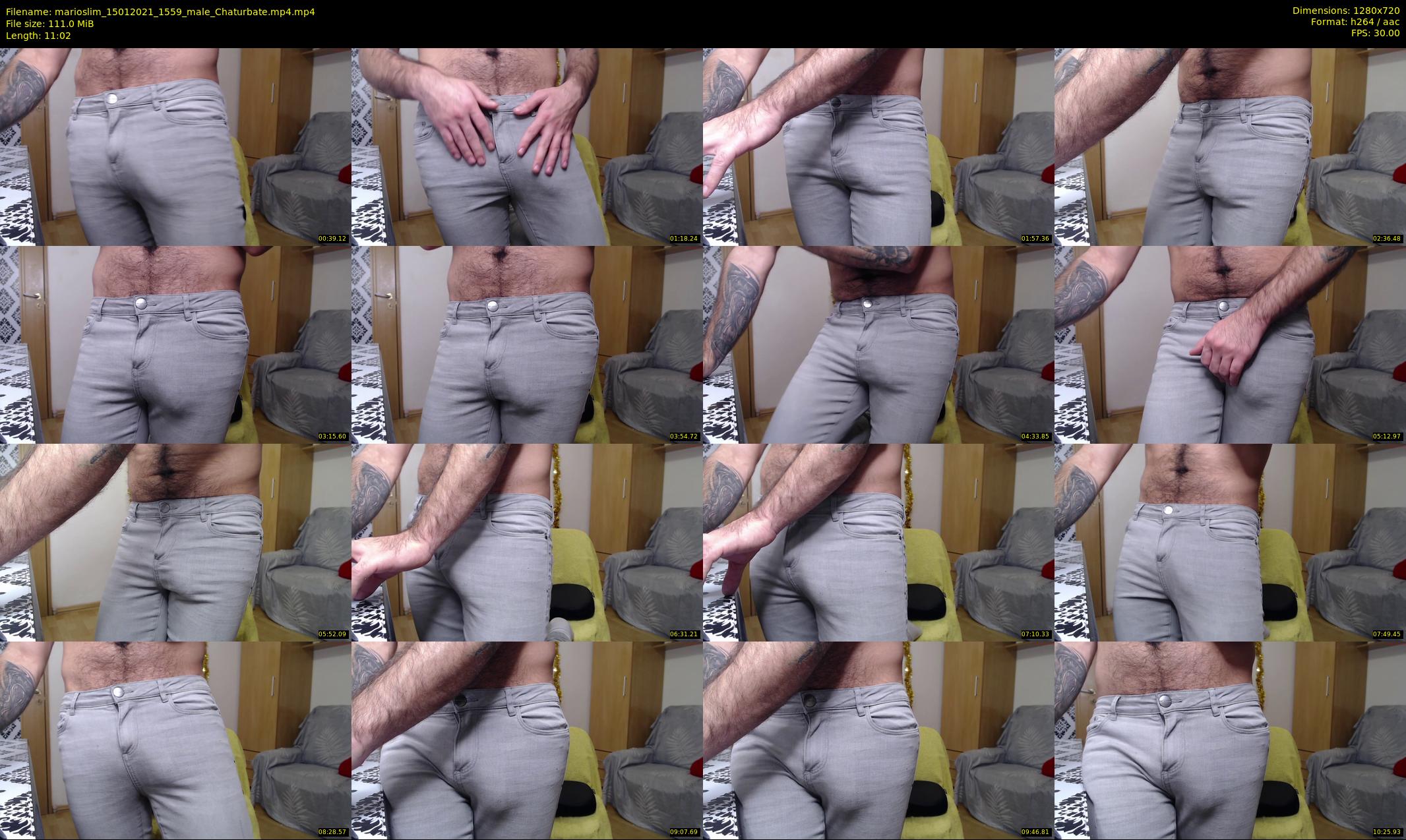 marioslim — 12 minute Chaturbate male cam show recording, 720p, Jan 15, 2021