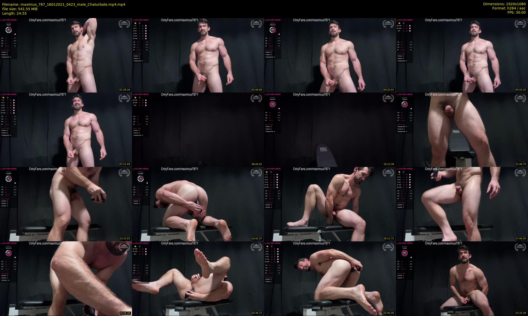 maximus_787 — 25 minute Chaturbate male cam show recording, 1080p, Jan 16, 2021