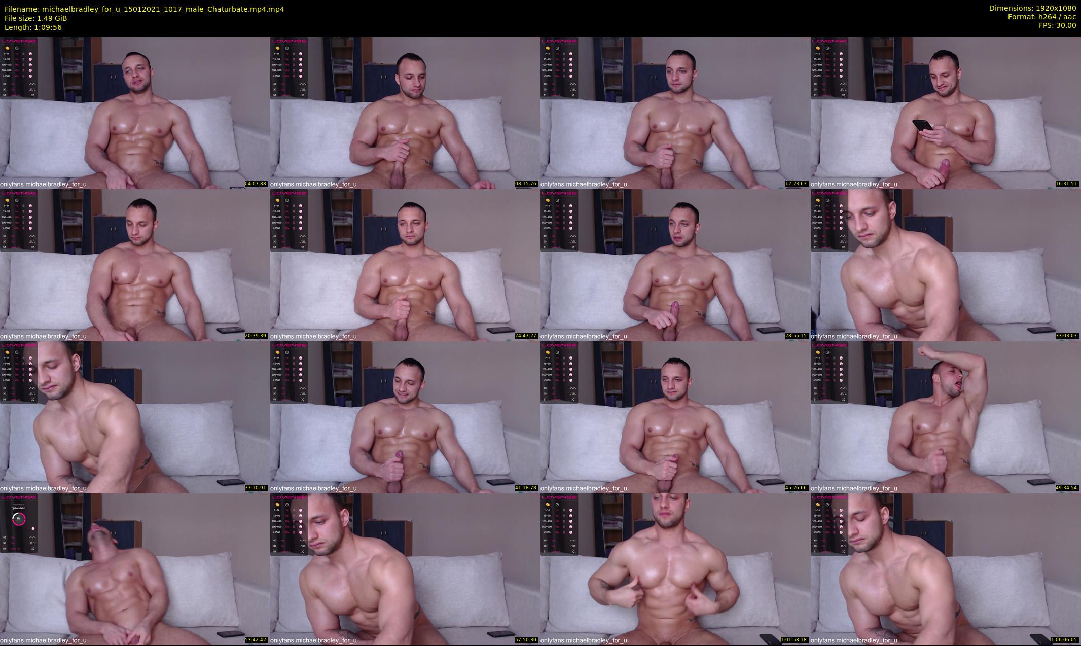 michaelbradley_for_u — 70 minute Chaturbate male cam show recording, 1080p, Jan 15, 2021