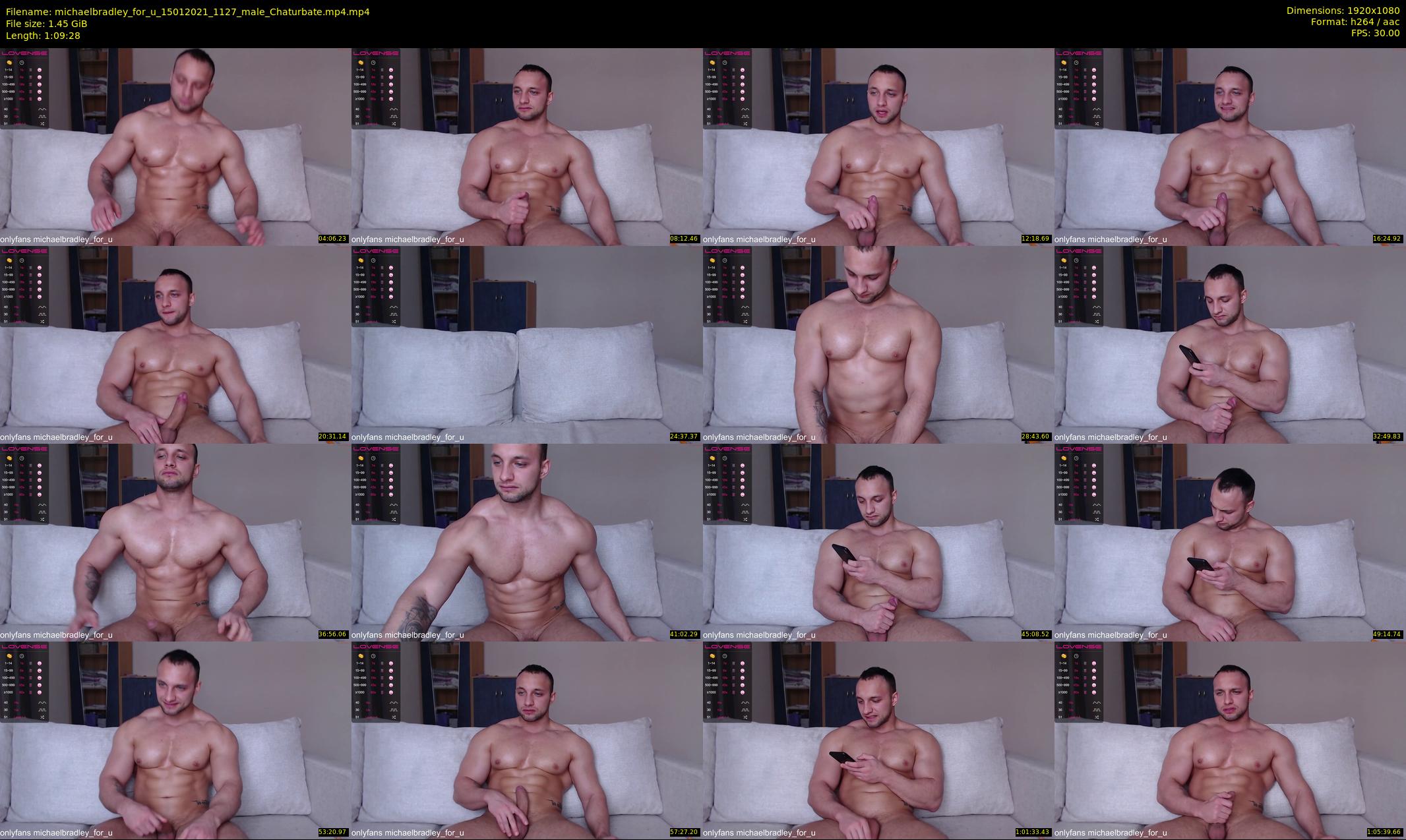 michaelbradley_for_u — 70 minute Chaturbate male cam show recording, 1080p, Jan 15, 2021