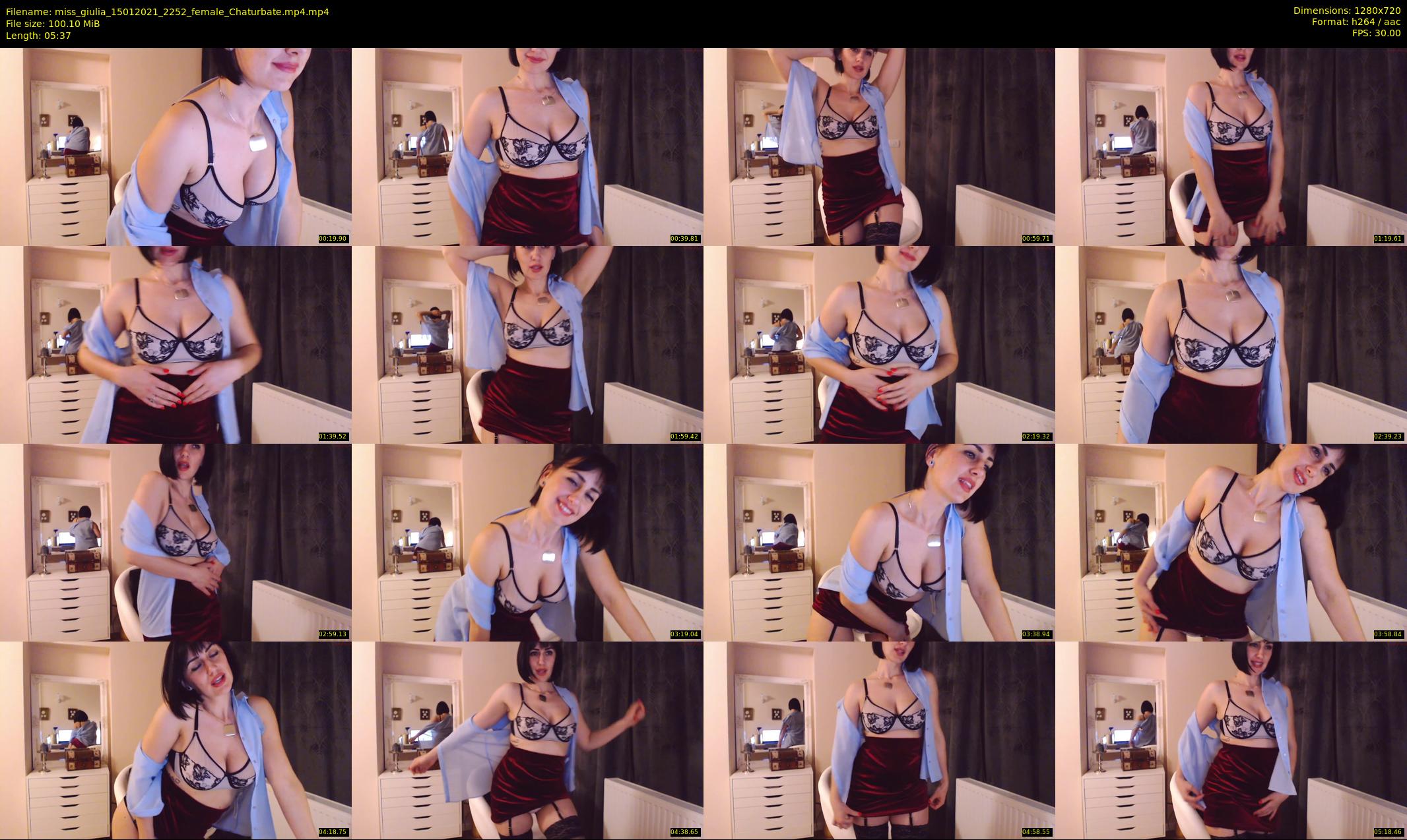miss_giulia — 6 minute Chaturbate female cam show recording, 720p, Jan 15, 2021
