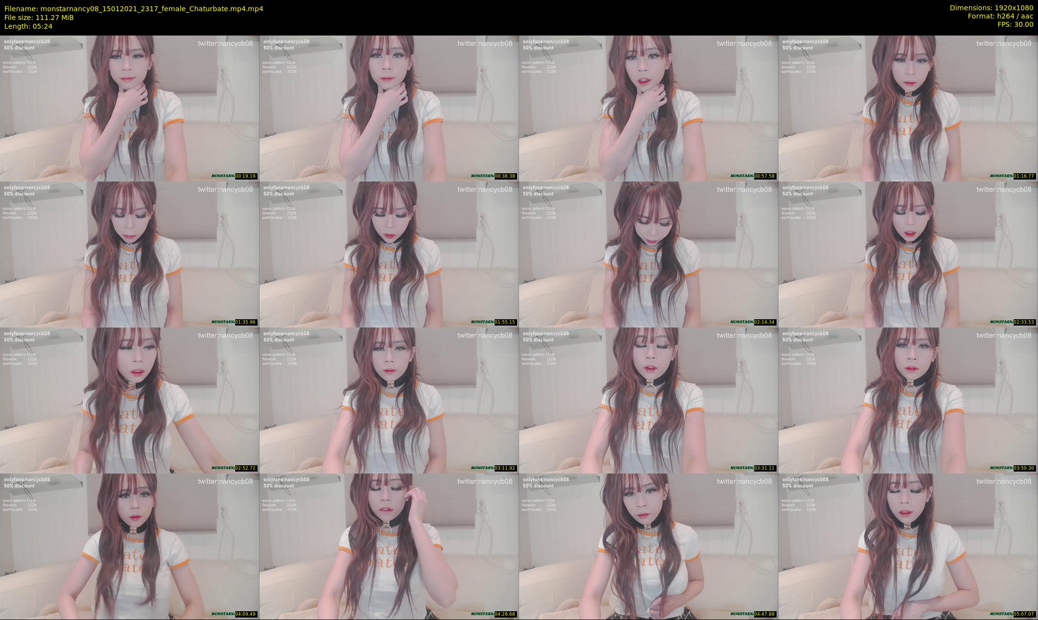 monstarnancy08 — 6 minute Chaturbate female cam show recording, 1080p, Jan 15, 2021