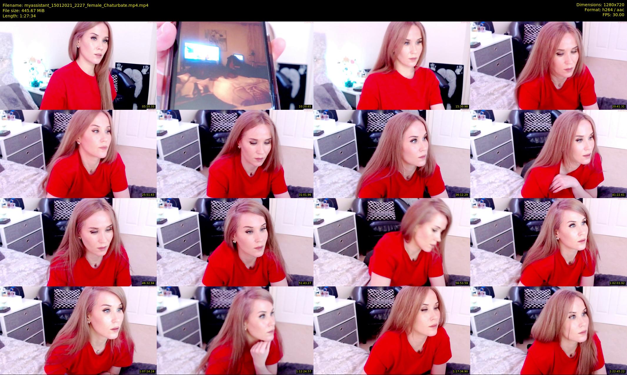 myassistant — 88 minute Chaturbate female cam show recording, 720p, Jan 15, 2021