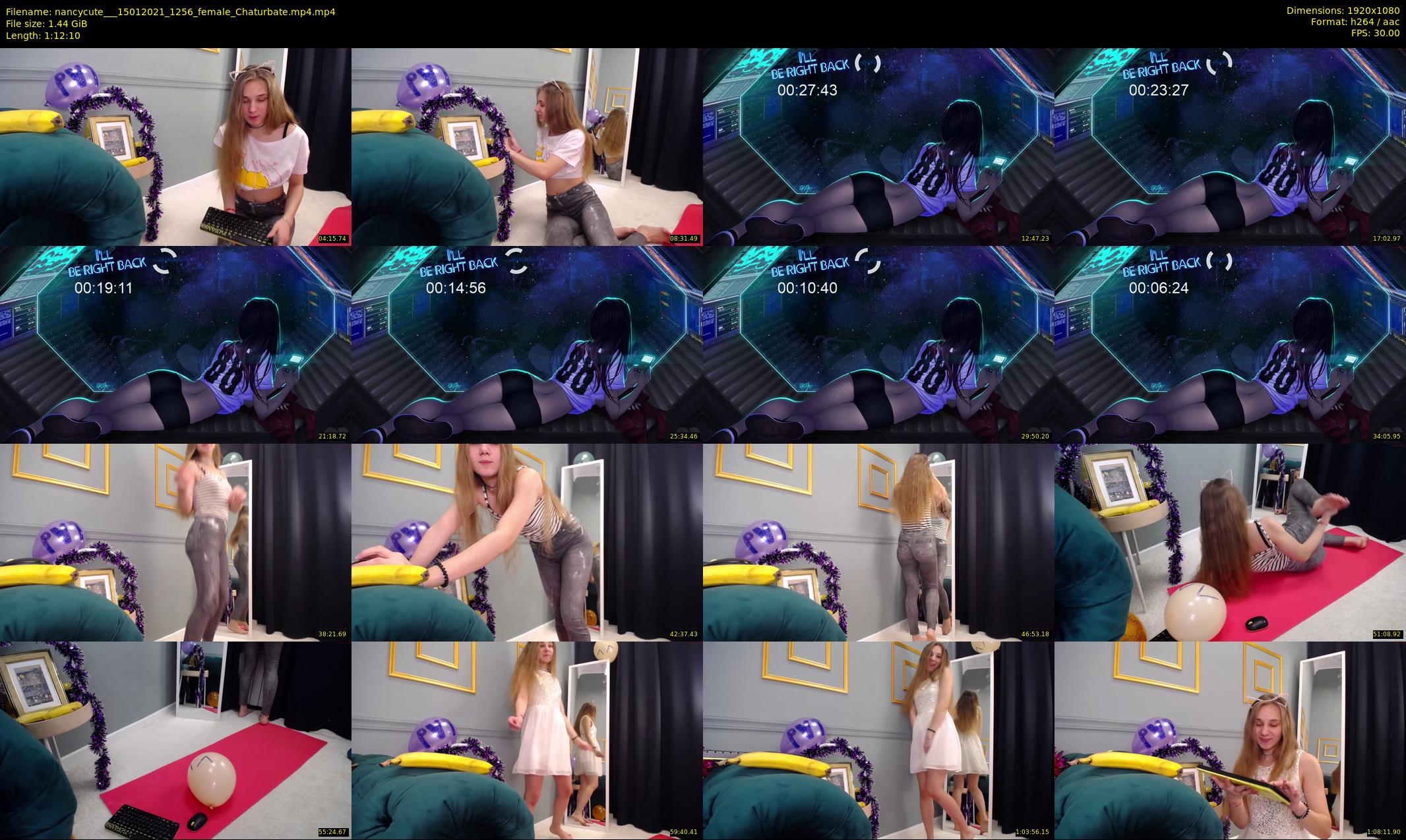 nancycute__ — 73 minute Chaturbate female cam show recording, 1080p, Jan 15, 2021
