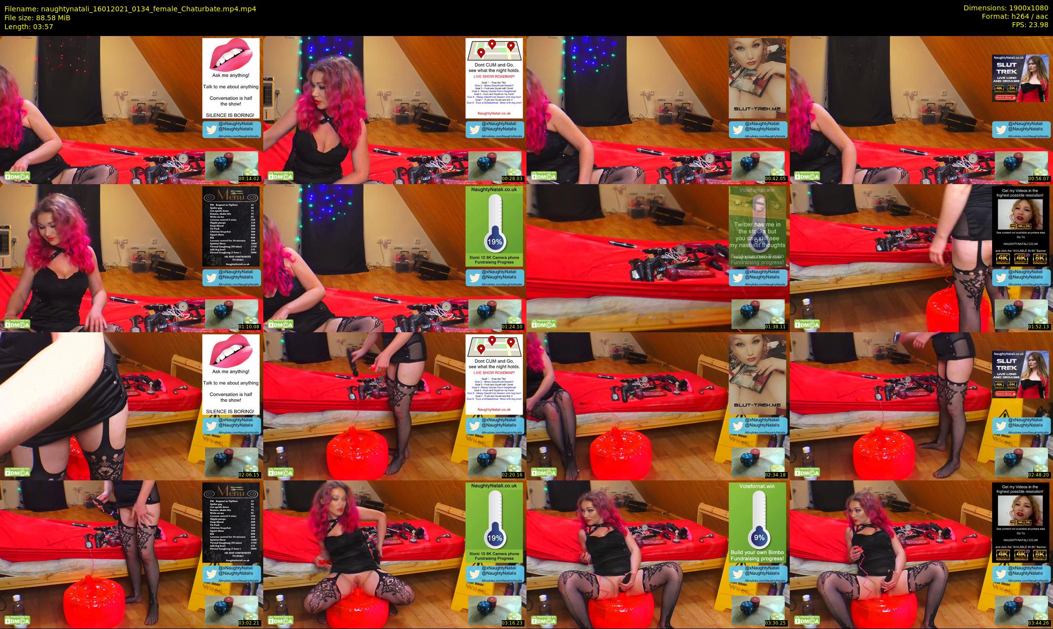 naughtynatali — 4 minute Chaturbate female cam show recording, 1080p, Jan 16, 2021