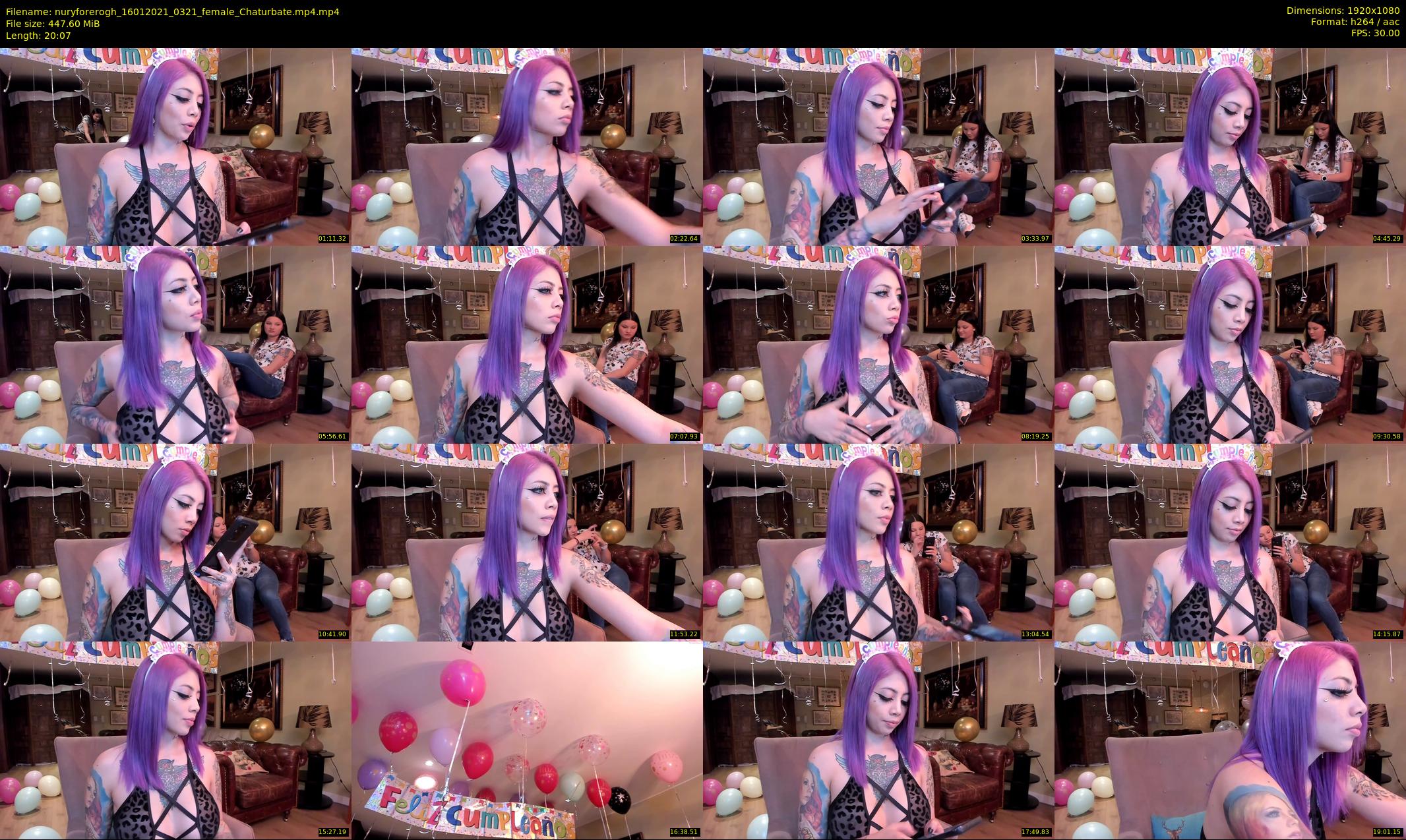 nuryforerogh — 21 minute Chaturbate female cam show recording, 1080p, Jan 16, 2021