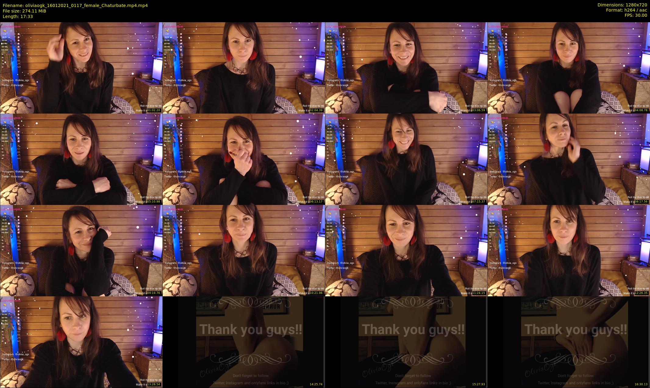oliviaogk — 18 minute Chaturbate female cam show recording, 720p, Jan 16, 2021