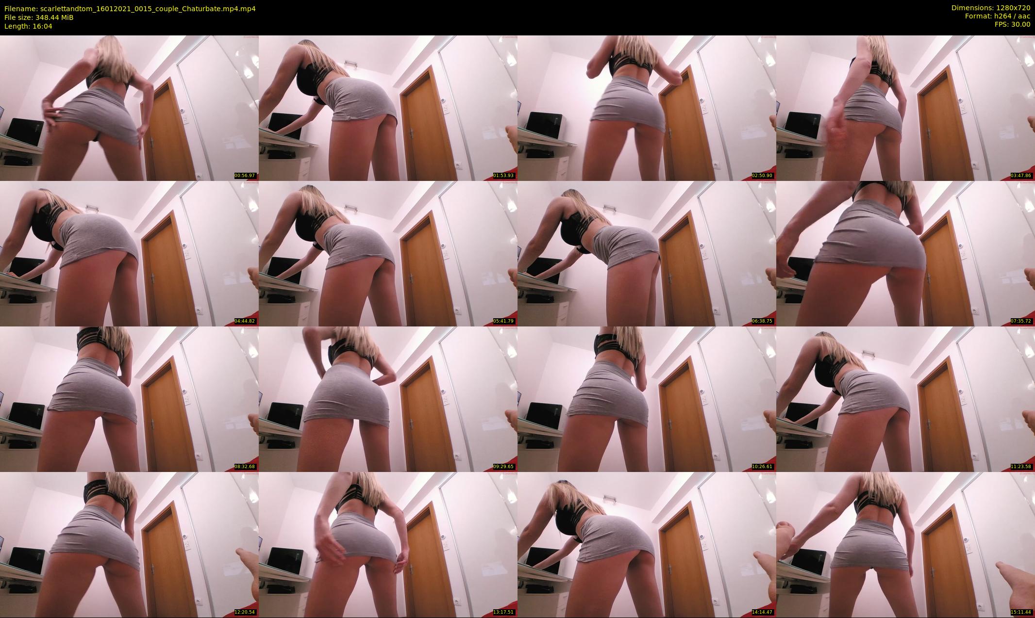 scarlettandtom — 17 minute Chaturbate couple cam show recording, 720p, Jan 16, 2021
