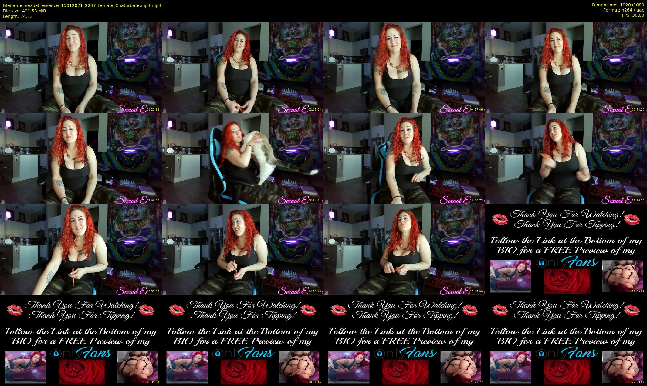 sexual_essence — 25 minute Chaturbate female cam show recording, 1080p, Jan 15, 2021