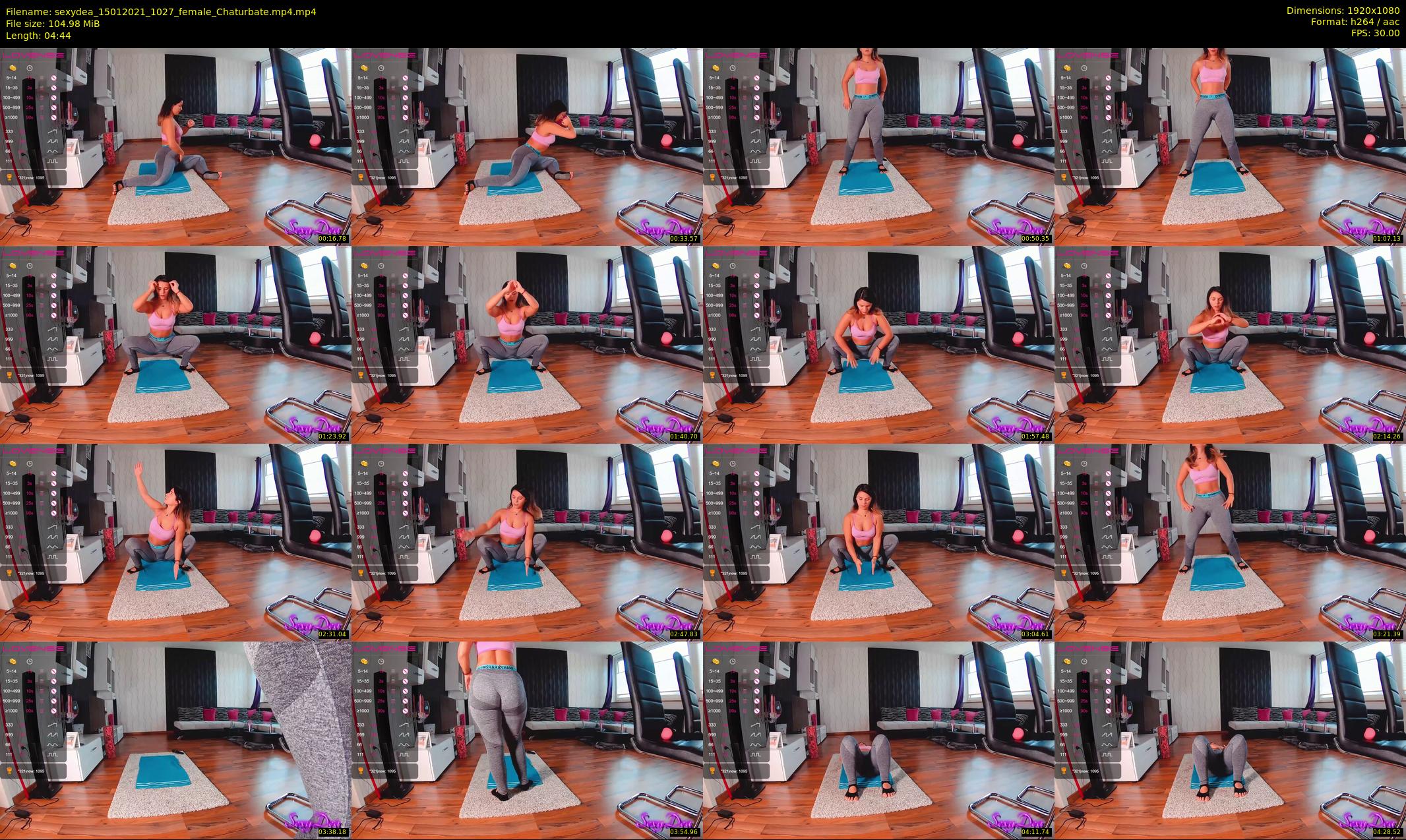 sexydea — 5 minute Chaturbate female cam show recording, 1080p, Jan 15, 2021
