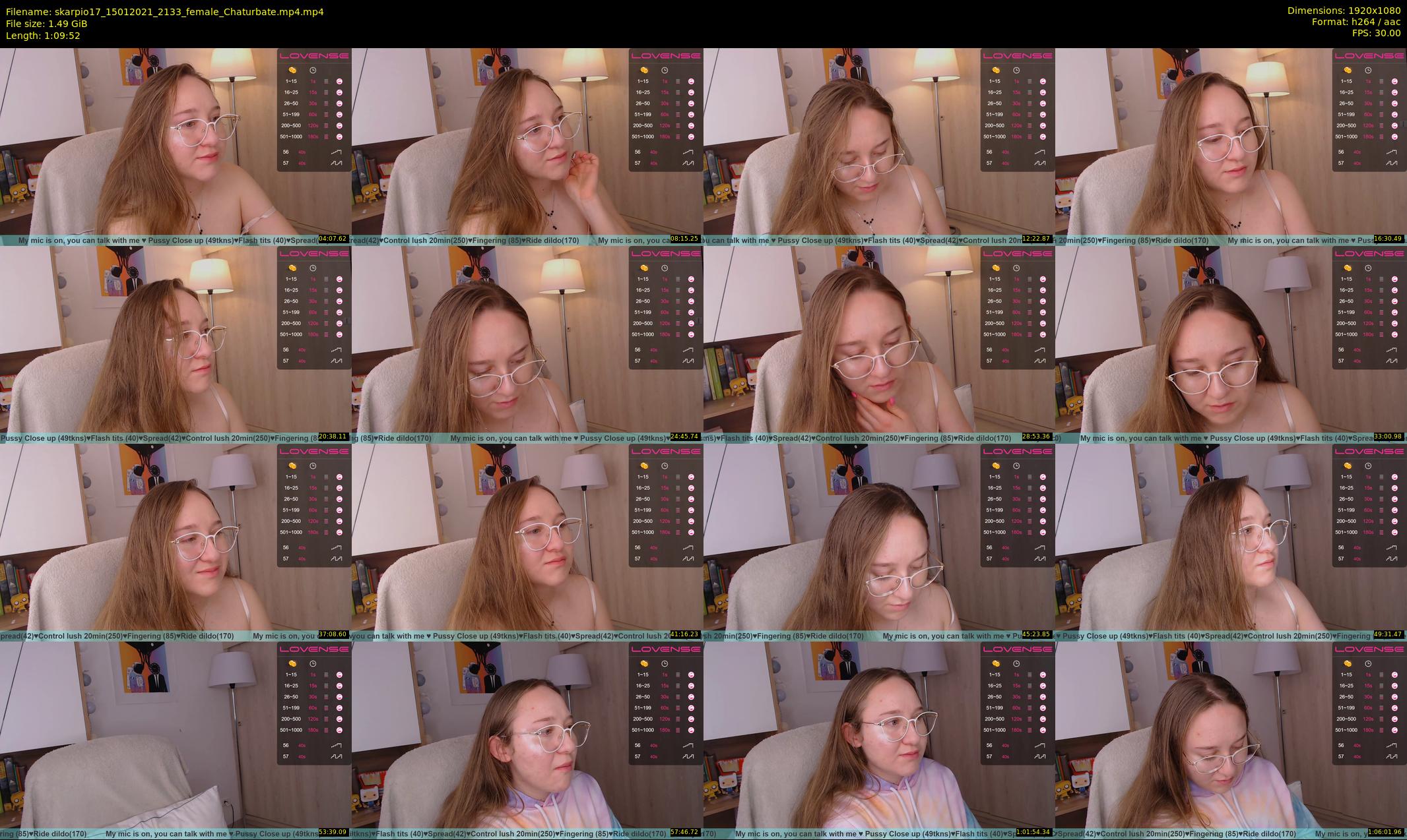 skarpio17 — 70 minute Chaturbate female cam show recording, 1080p, Jan 15, 2021