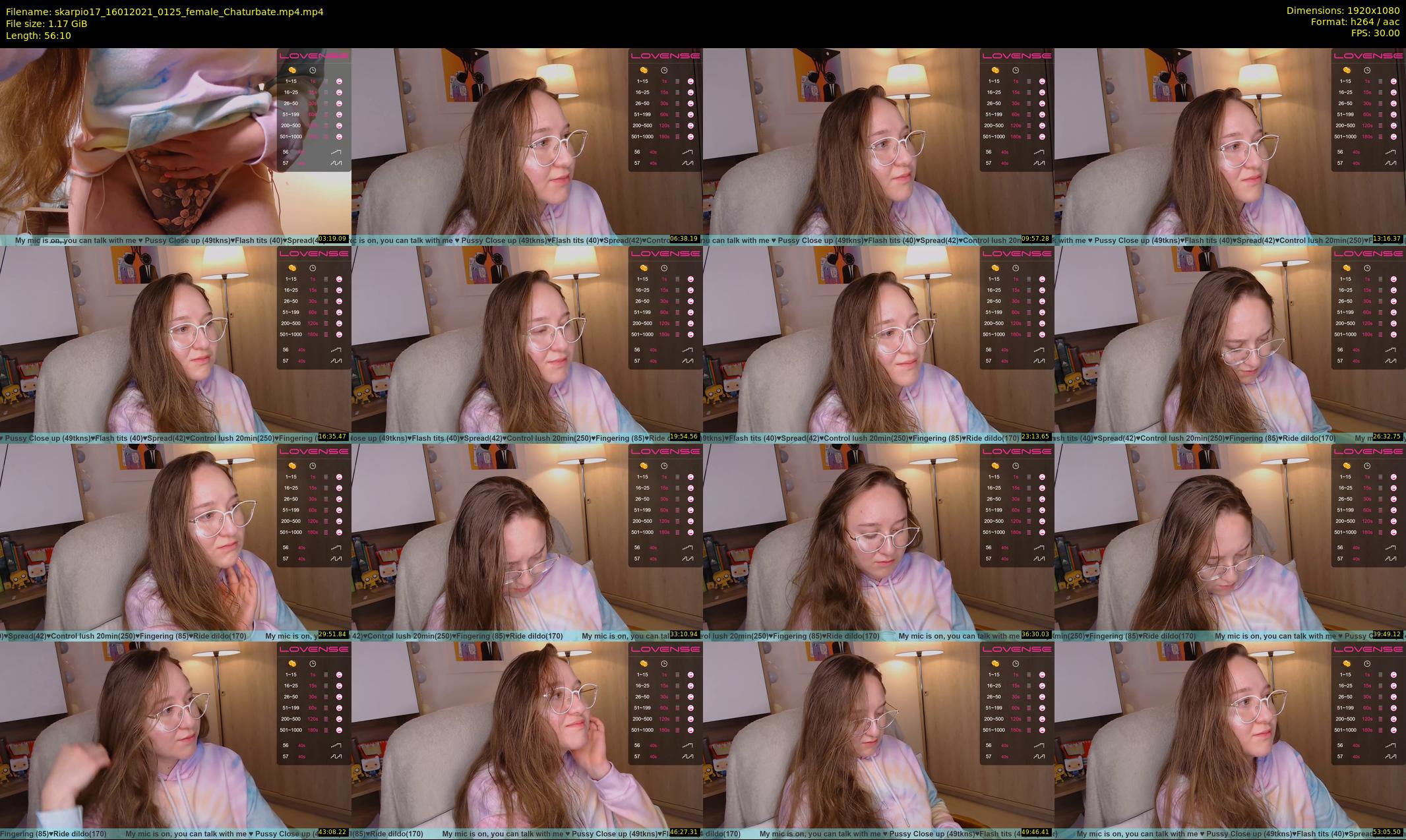 skarpio17 — 57 minute Chaturbate female cam show recording, 1080p, Jan 16, 2021